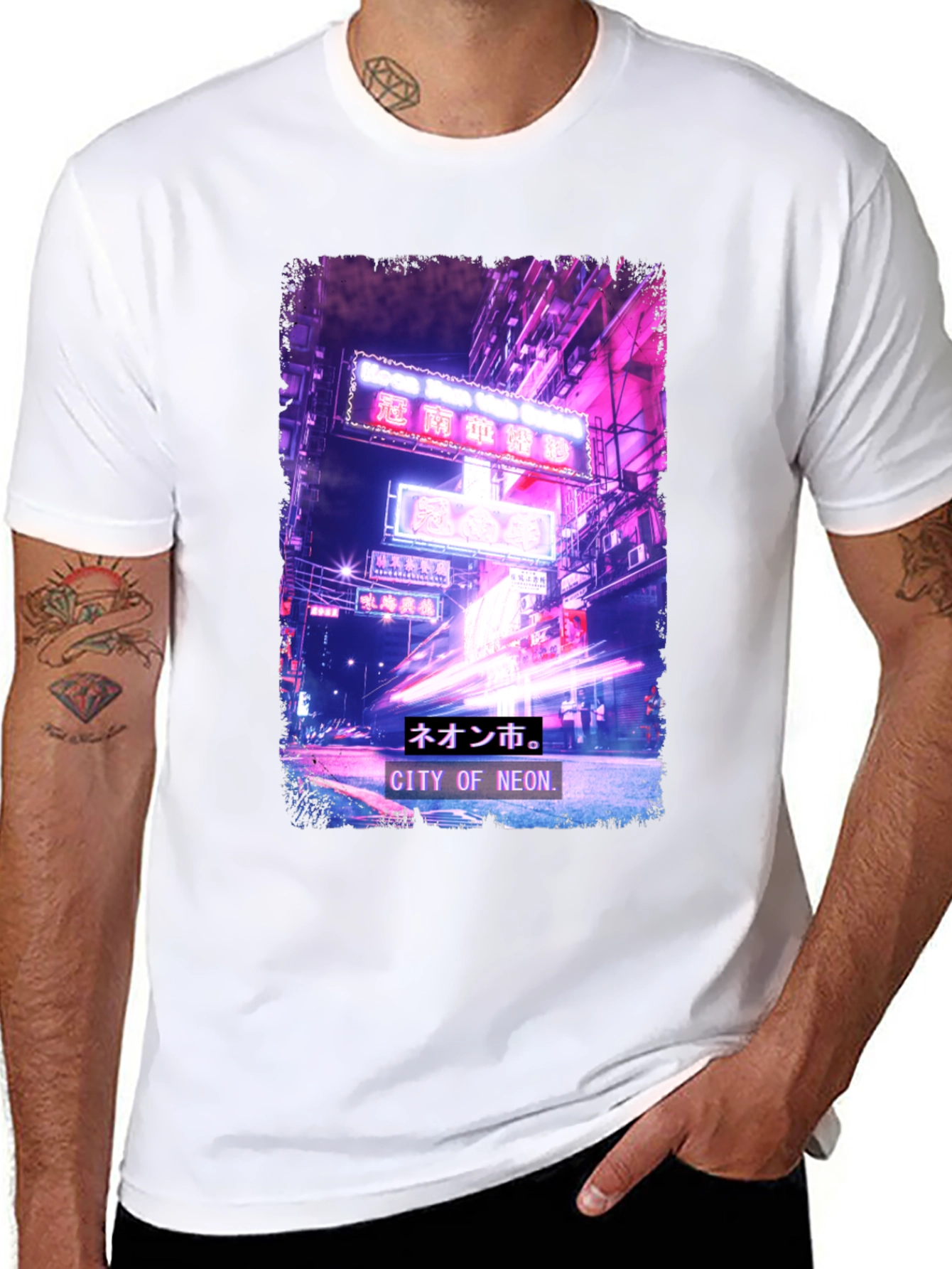 City of Neon Graphic T-Shirt
