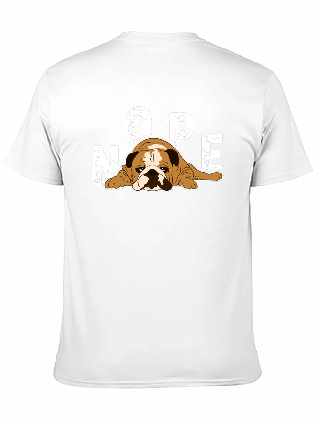 Nope Bulldog Graphic T-Shirt