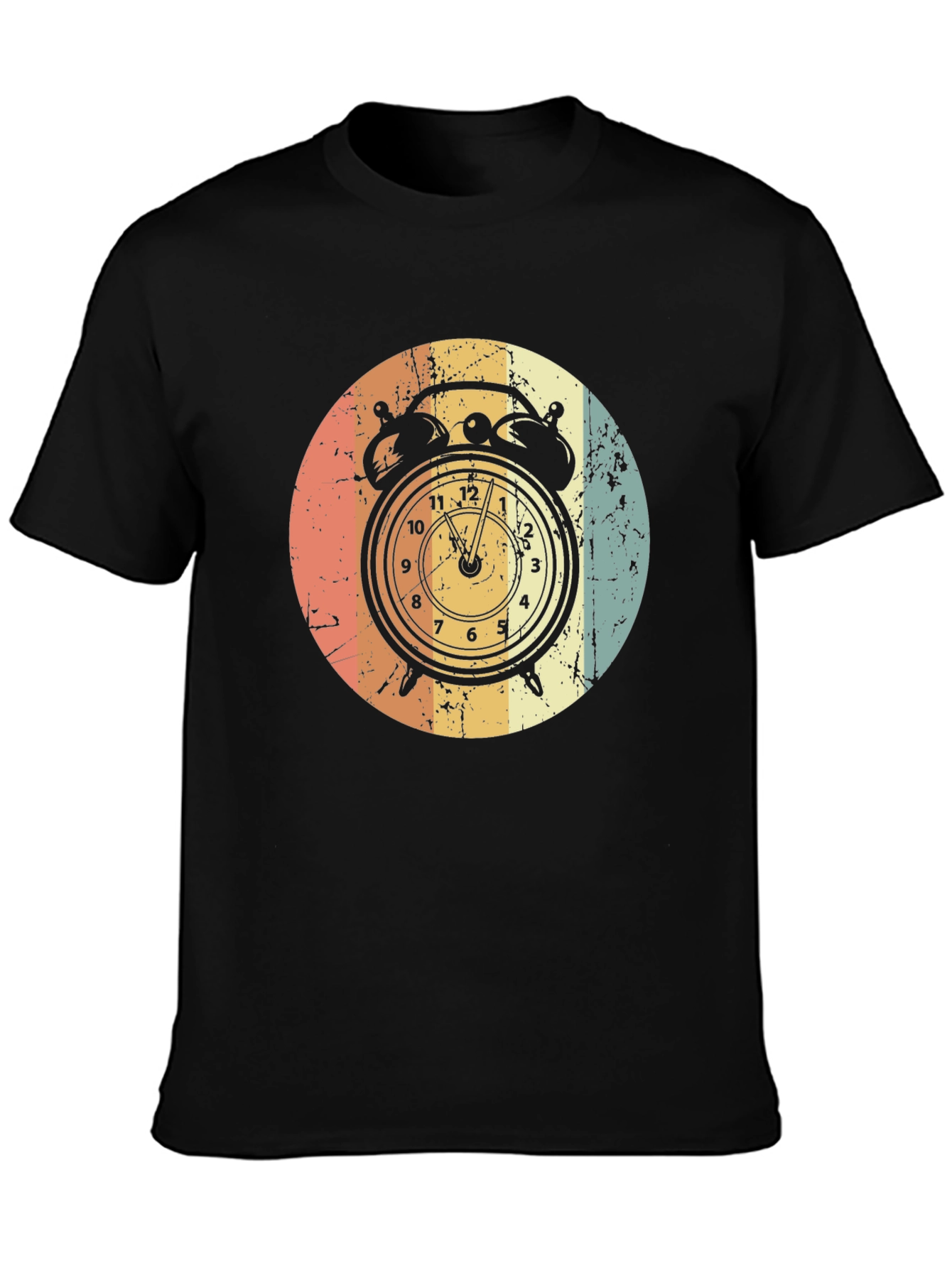 Retro Alarm Clock Graphic T-Shirt