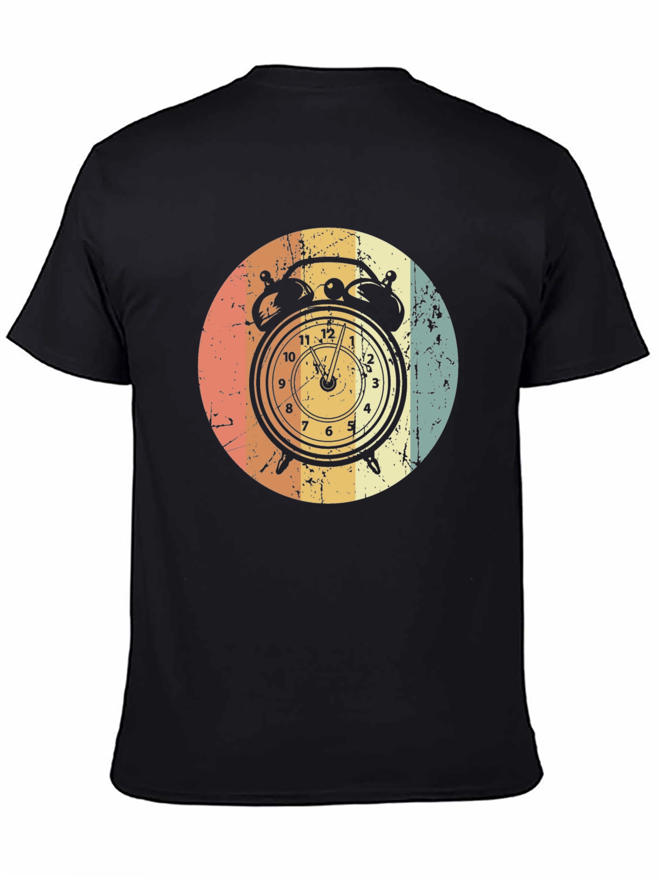 Retro Alarm Clock Graphic T-Shirt