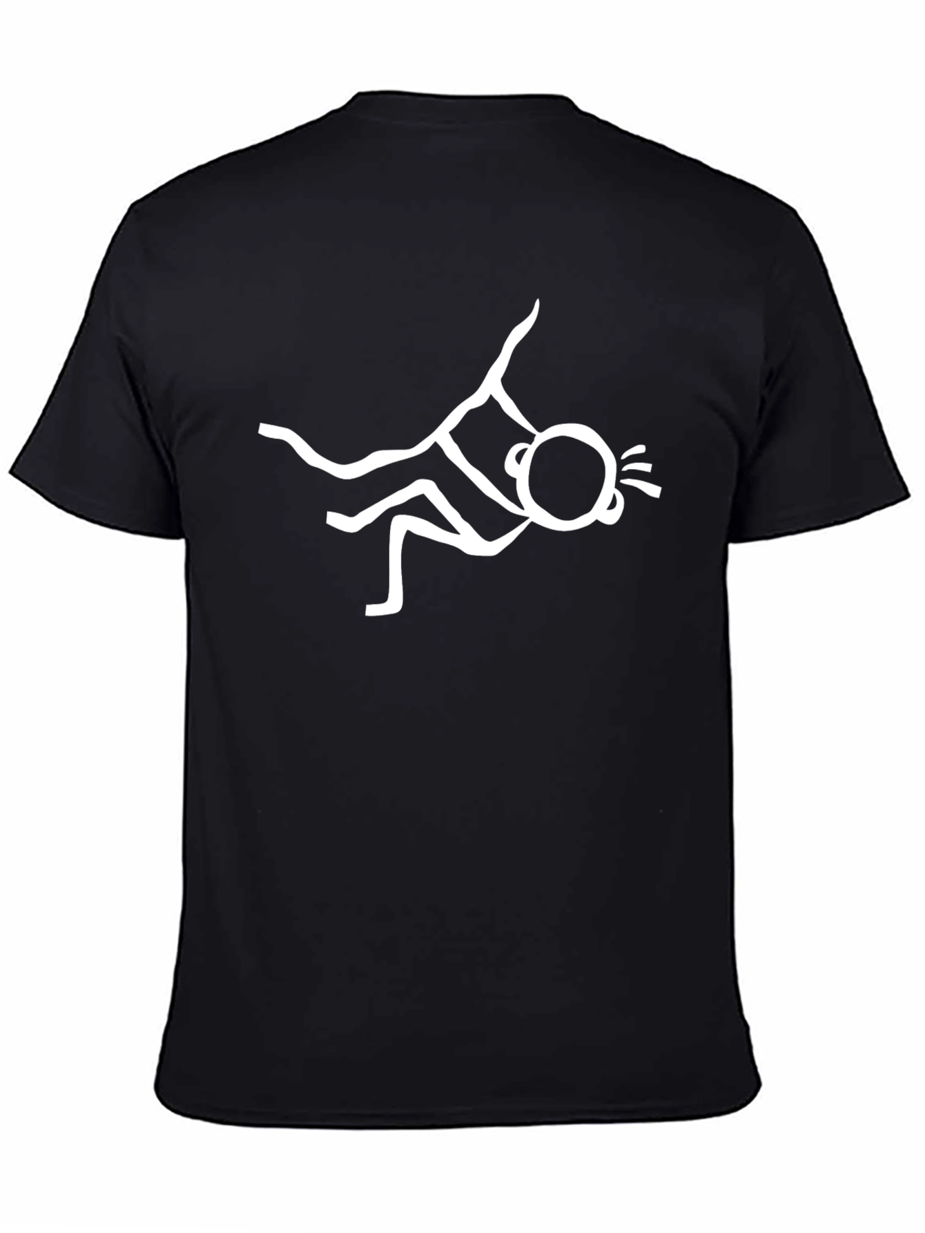 Funny Stick Figure T-Shirt - Black Graphic Tee