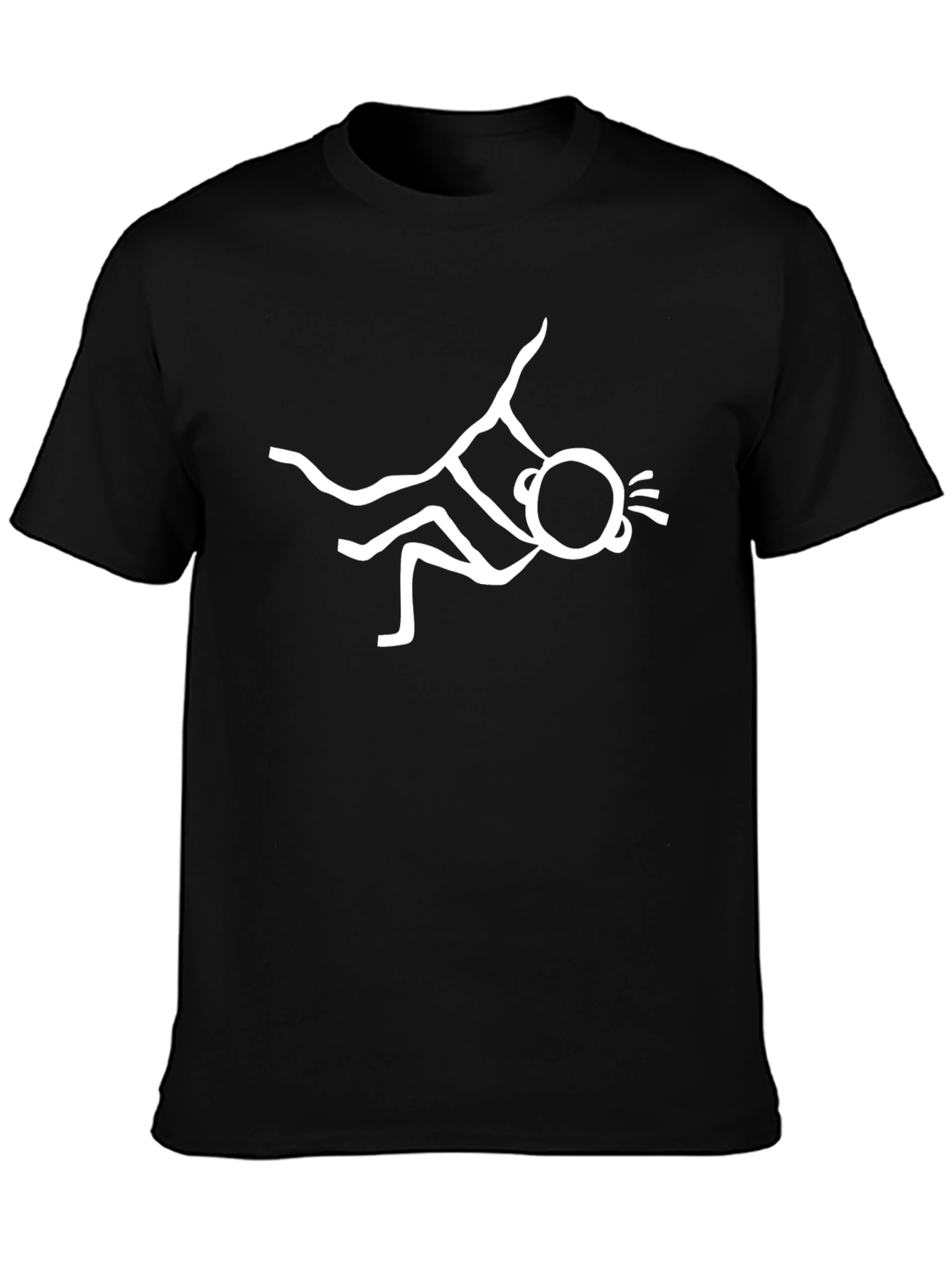 Funny Stick Figure T-Shirt - Black Graphic Tee