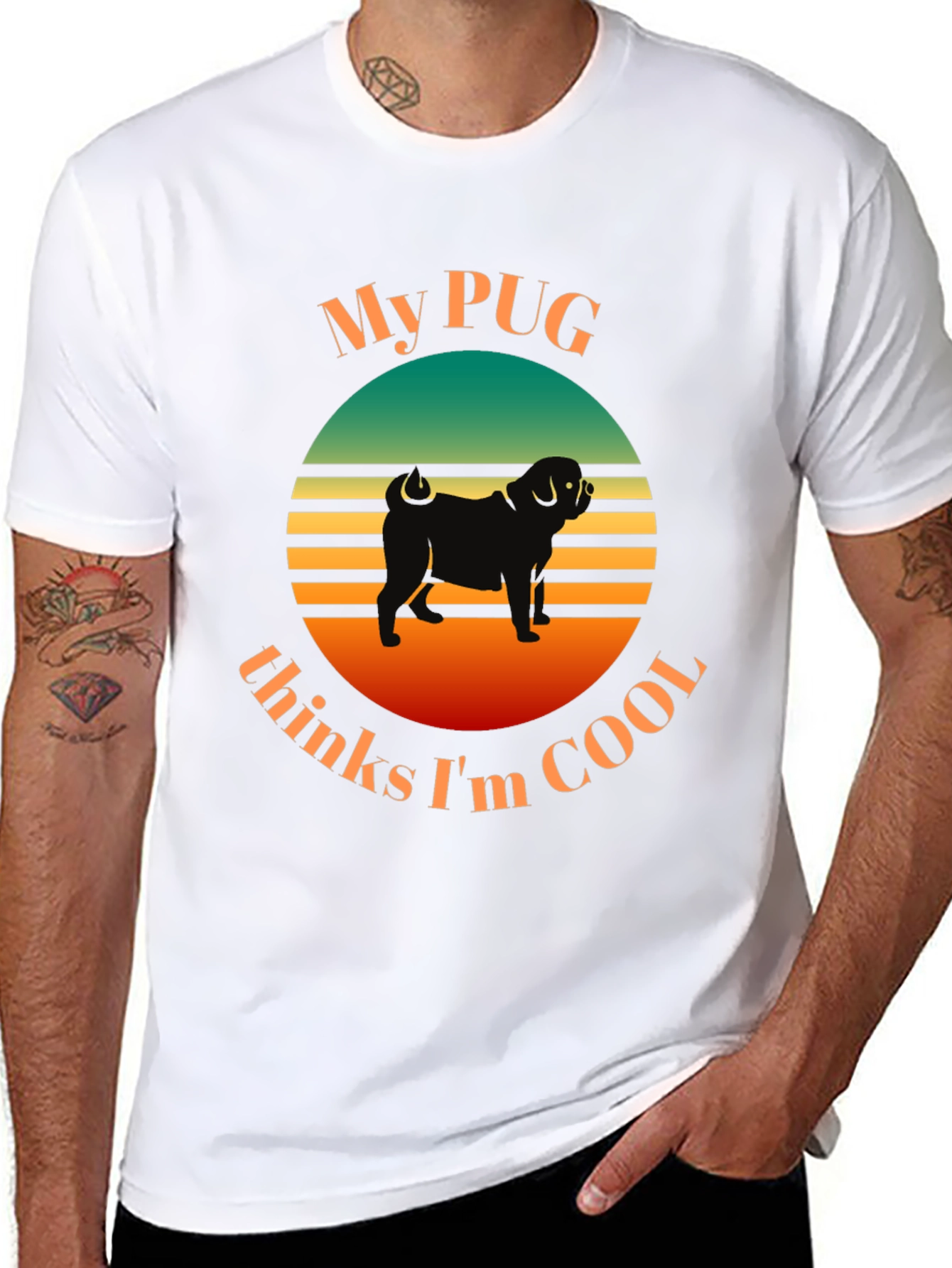 My Pug Thinks Im Cool T-Shirt