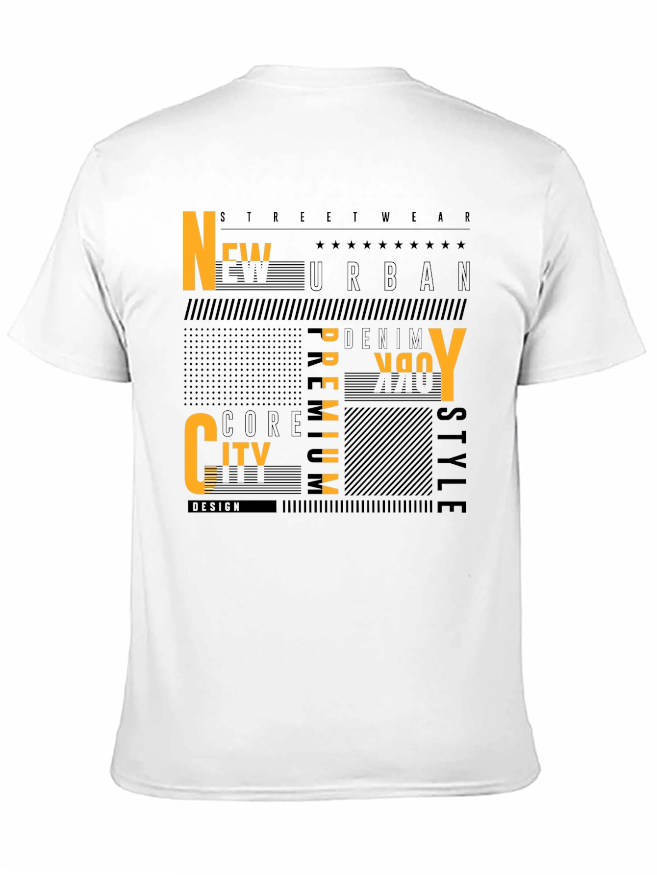 Urban Style Black Graphic Tee