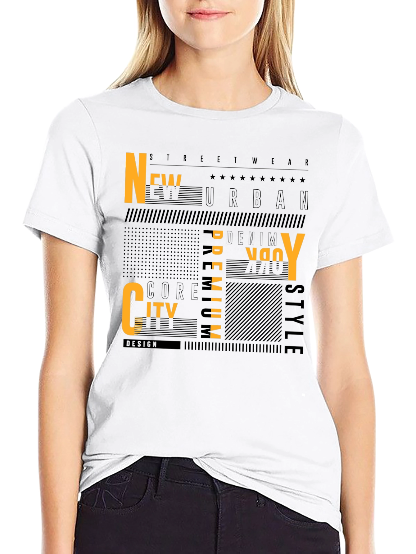 Urban Style Black Graphic Tee