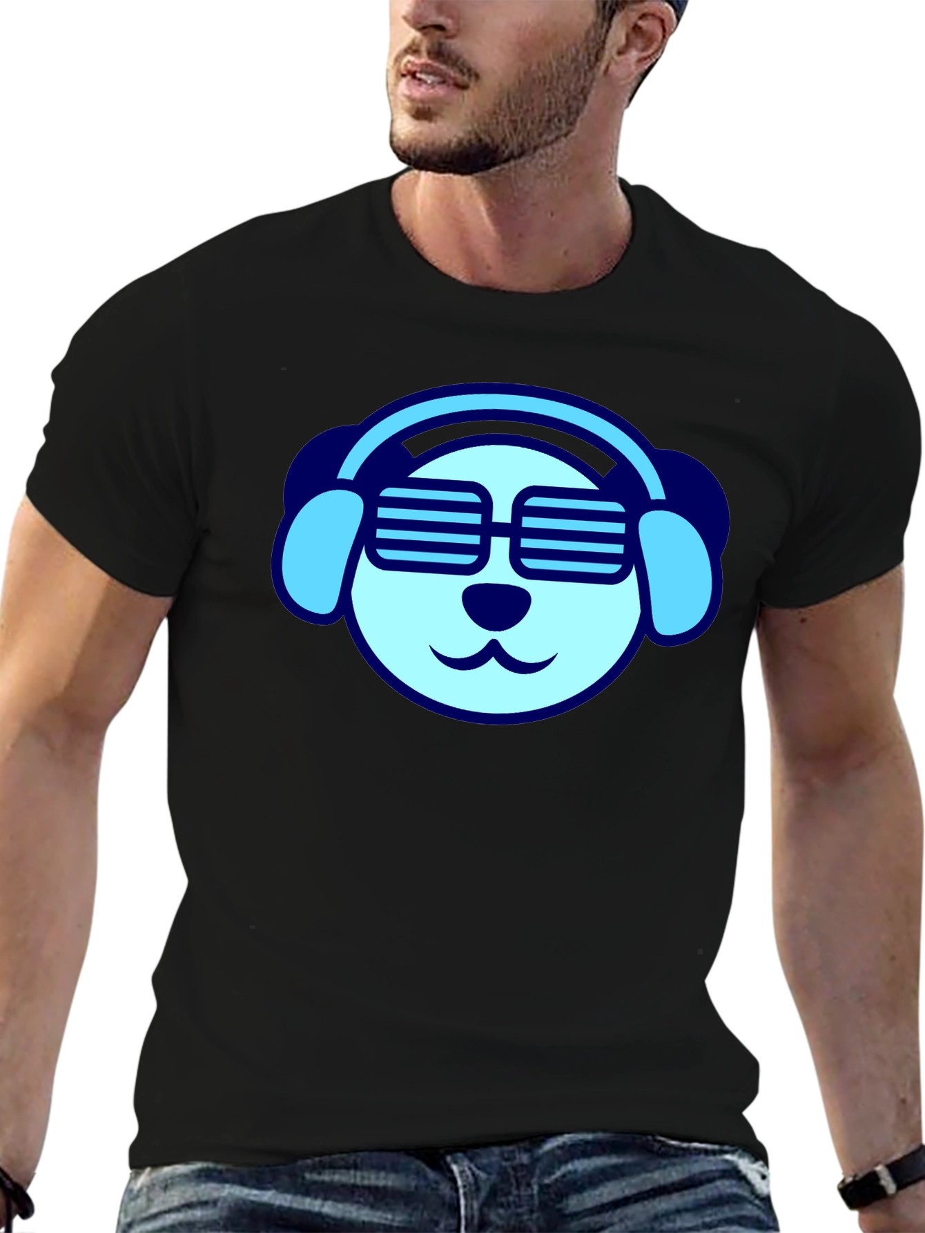 Cool Dog Tee - Headphones & Shades