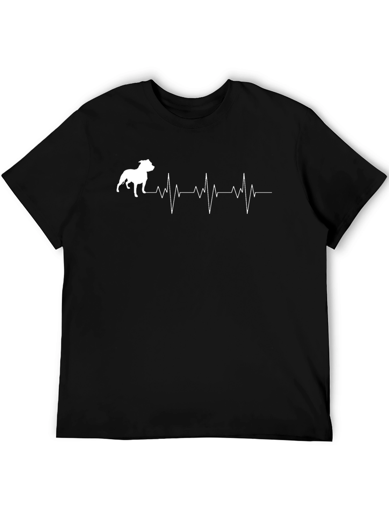 Pitbull Heartbeat T-Shirt - Dog Lover Tee