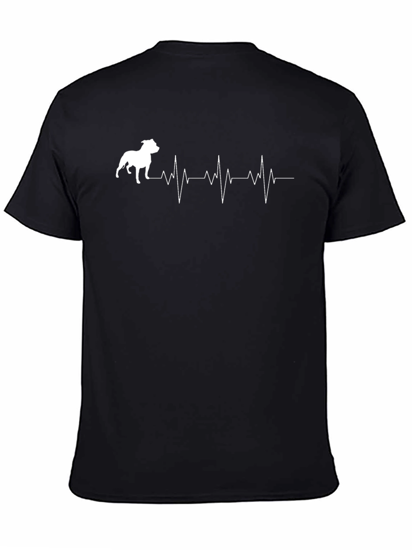 Pitbull Heartbeat T-Shirt - Dog Lover Tee