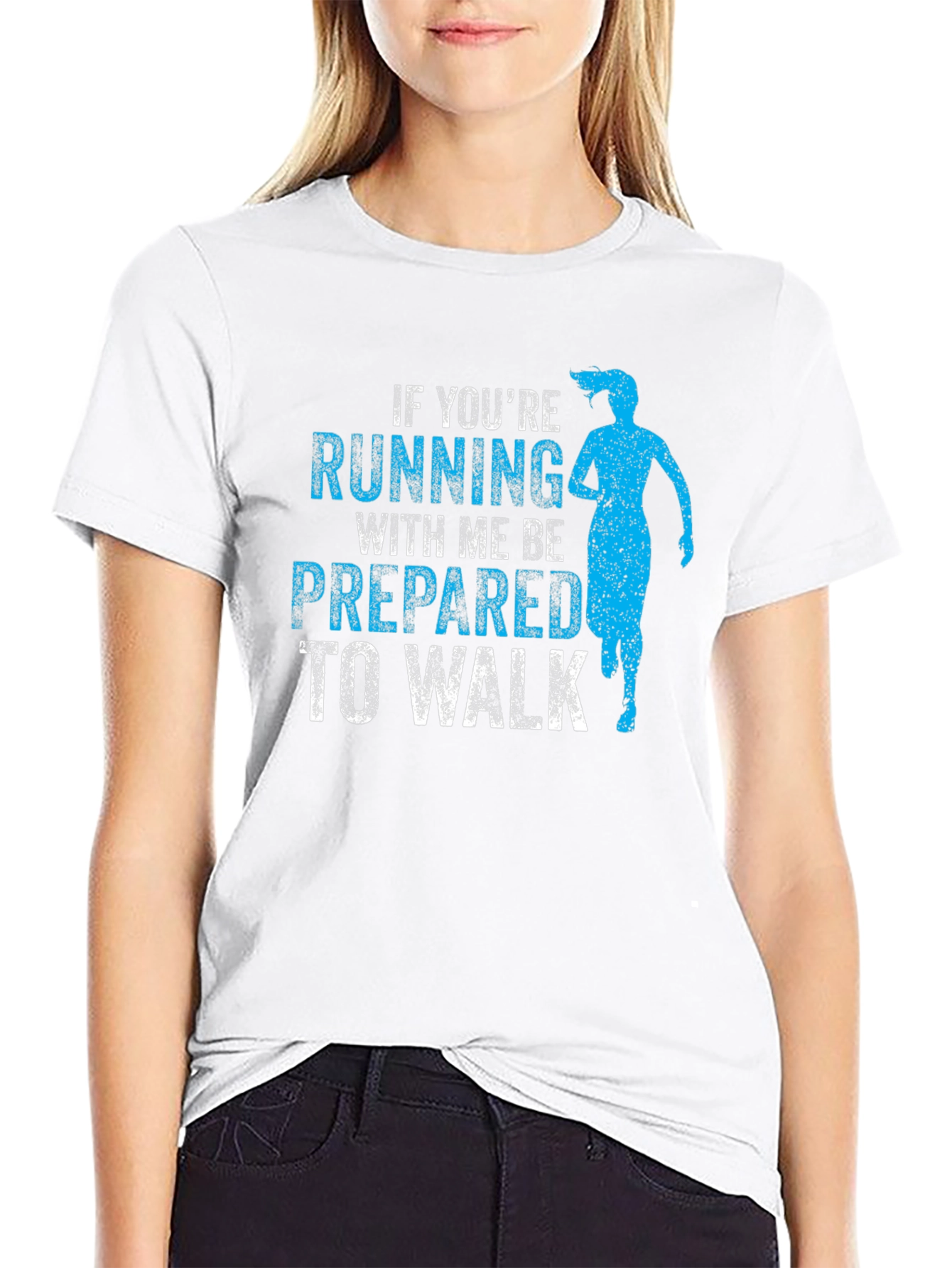 Funny Running T-Shirt - If Youre Running With Me...