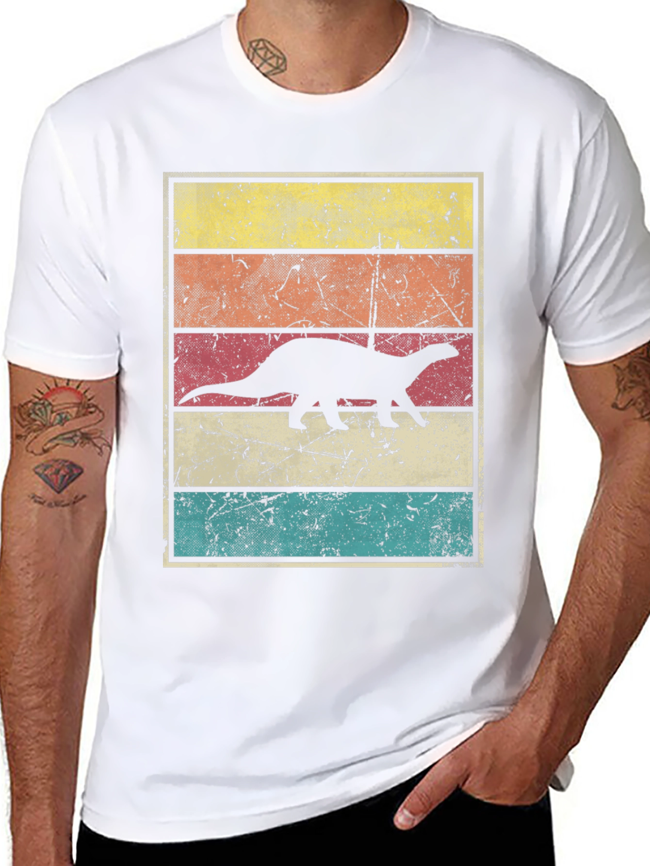 Retro Dinosaur Graphic T-Shirt