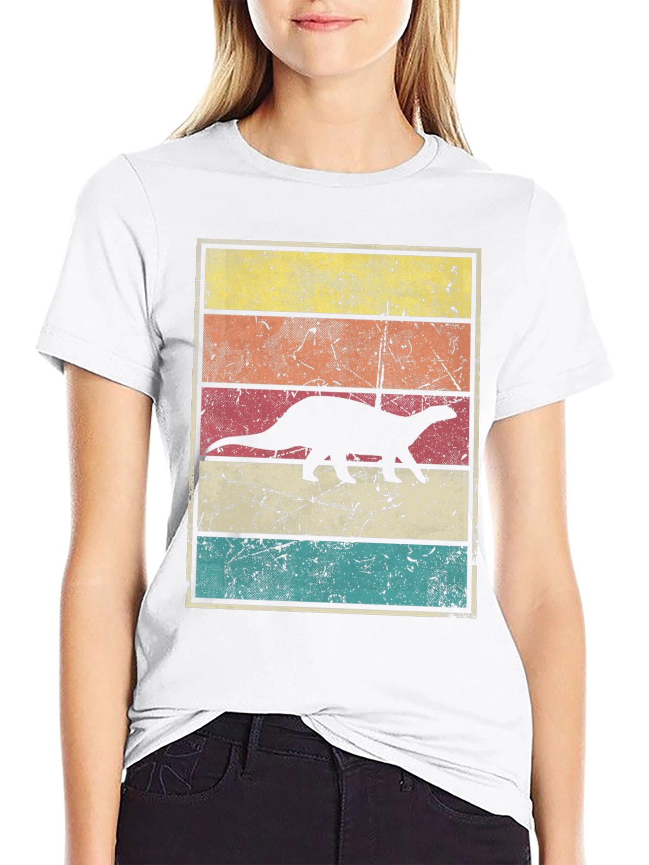 Retro Dinosaur Graphic T-Shirt