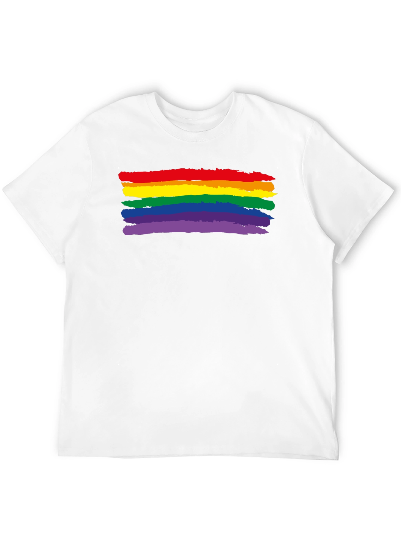Pride Rainbow T-Shirt - Black Graphic Tee
