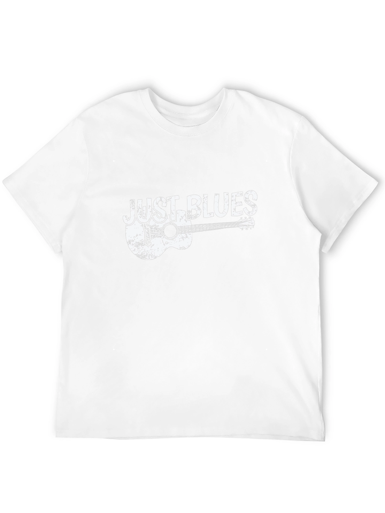 Just Blues Guitar Graphic Tee - Black Cotton T-Shirt