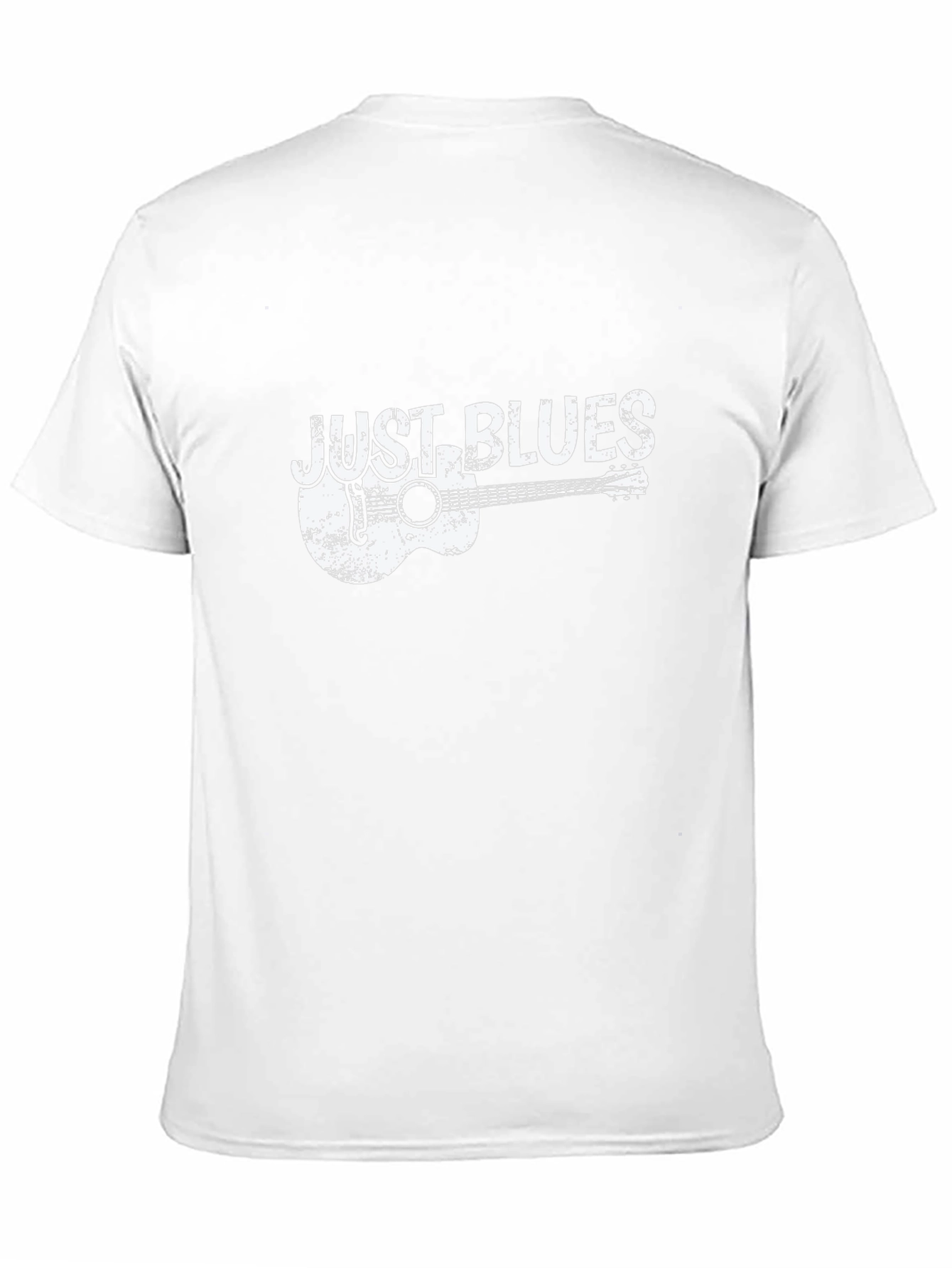 Just Blues Guitar Graphic Tee - Black Cotton T-Shirt