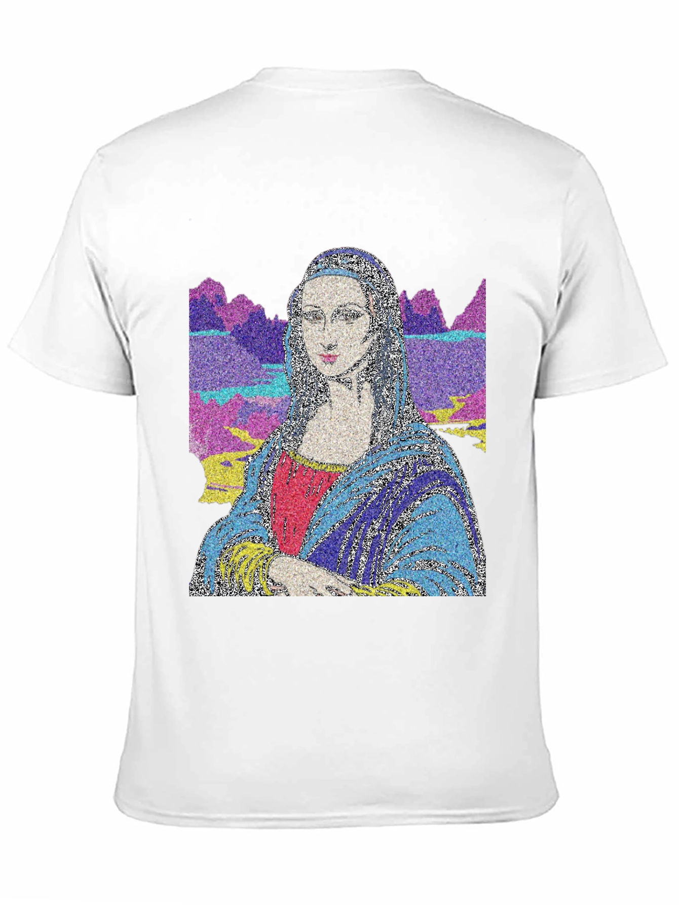Mona Lisa Art T-Shirt - Mens Black Tee