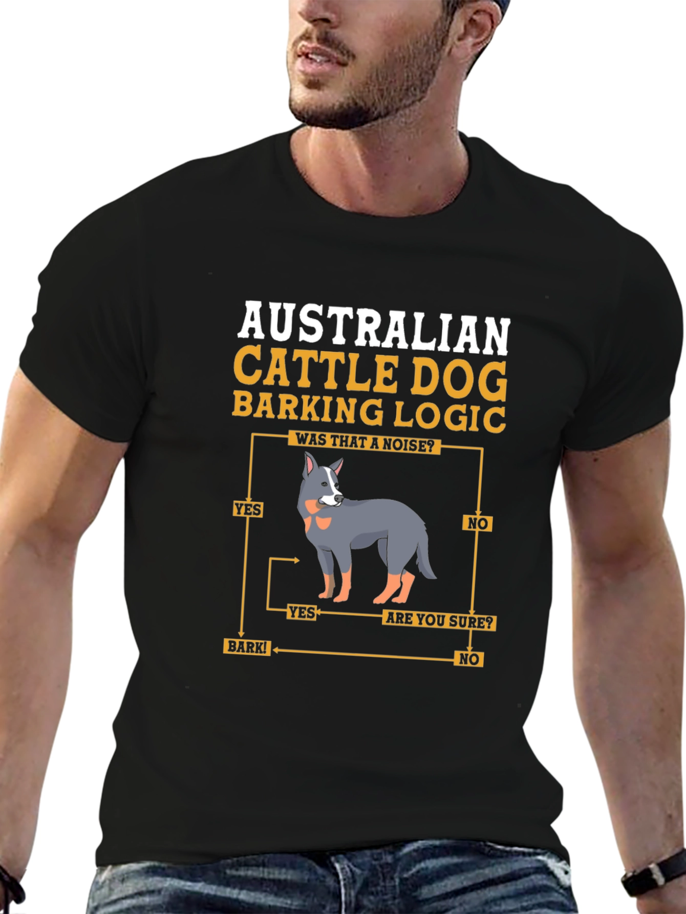 Australian Cattle Dog Barking Logic T-Shirt