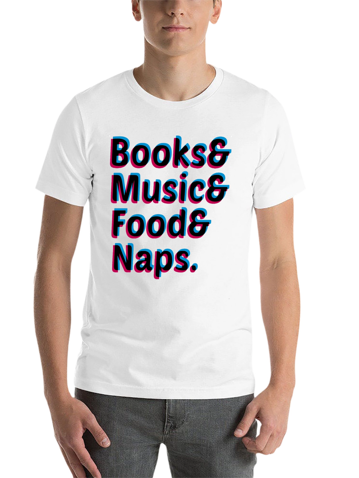 Books Music Food Naps T-Shirt