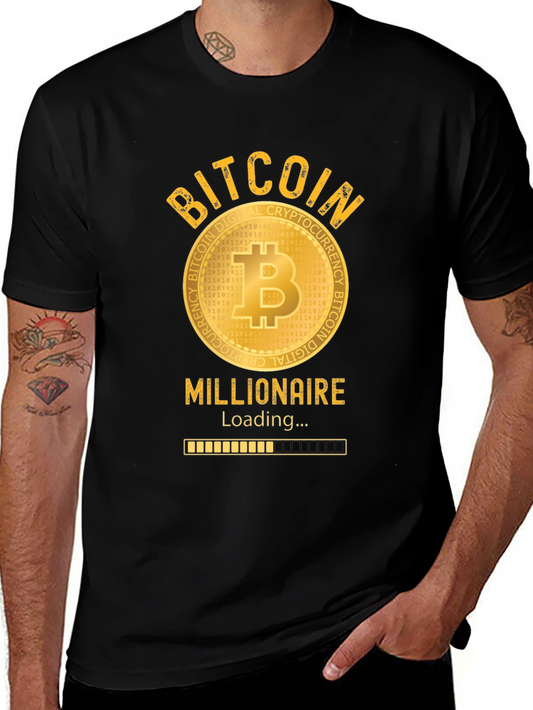 Bitcoin Millionaire Loading T-Shirt - Crypto Investor Tee