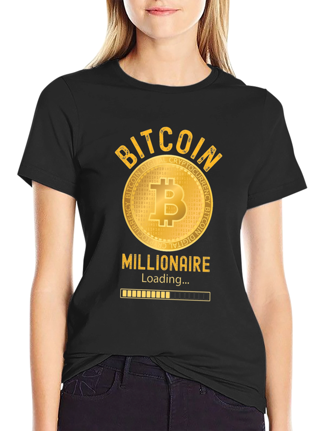 Bitcoin Millionaire Loading T-Shirt - Crypto Investor Tee
