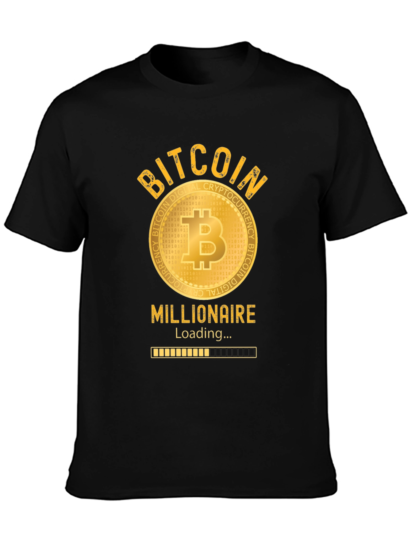 Bitcoin Millionaire Loading T-Shirt - Crypto Investor Tee