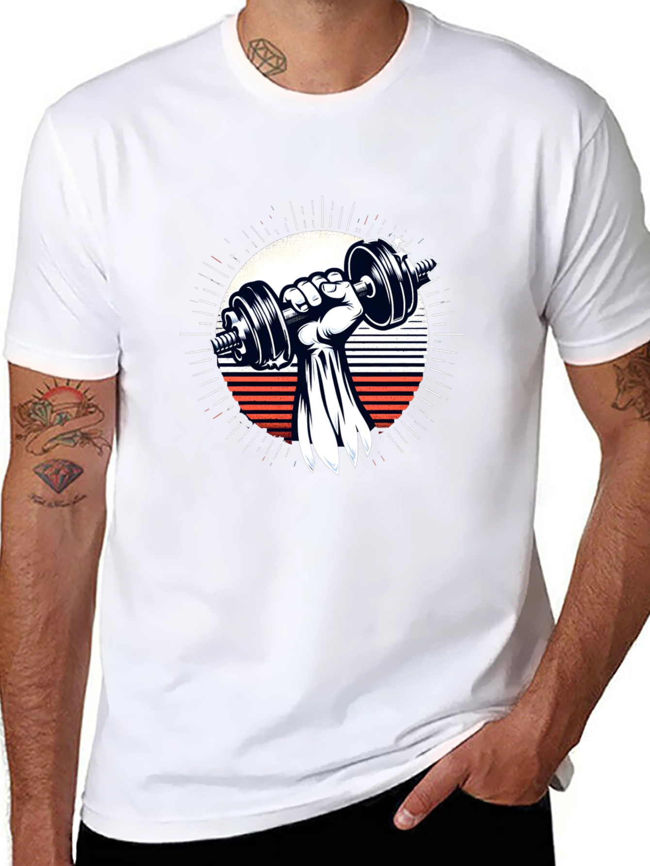Weightlifting Graphic Tee - Power & Style!