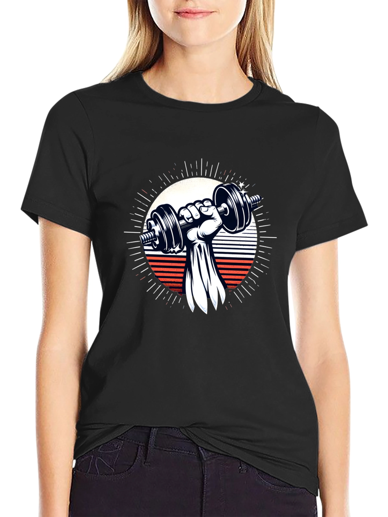 Weightlifting Graphic Tee - Power & Style!