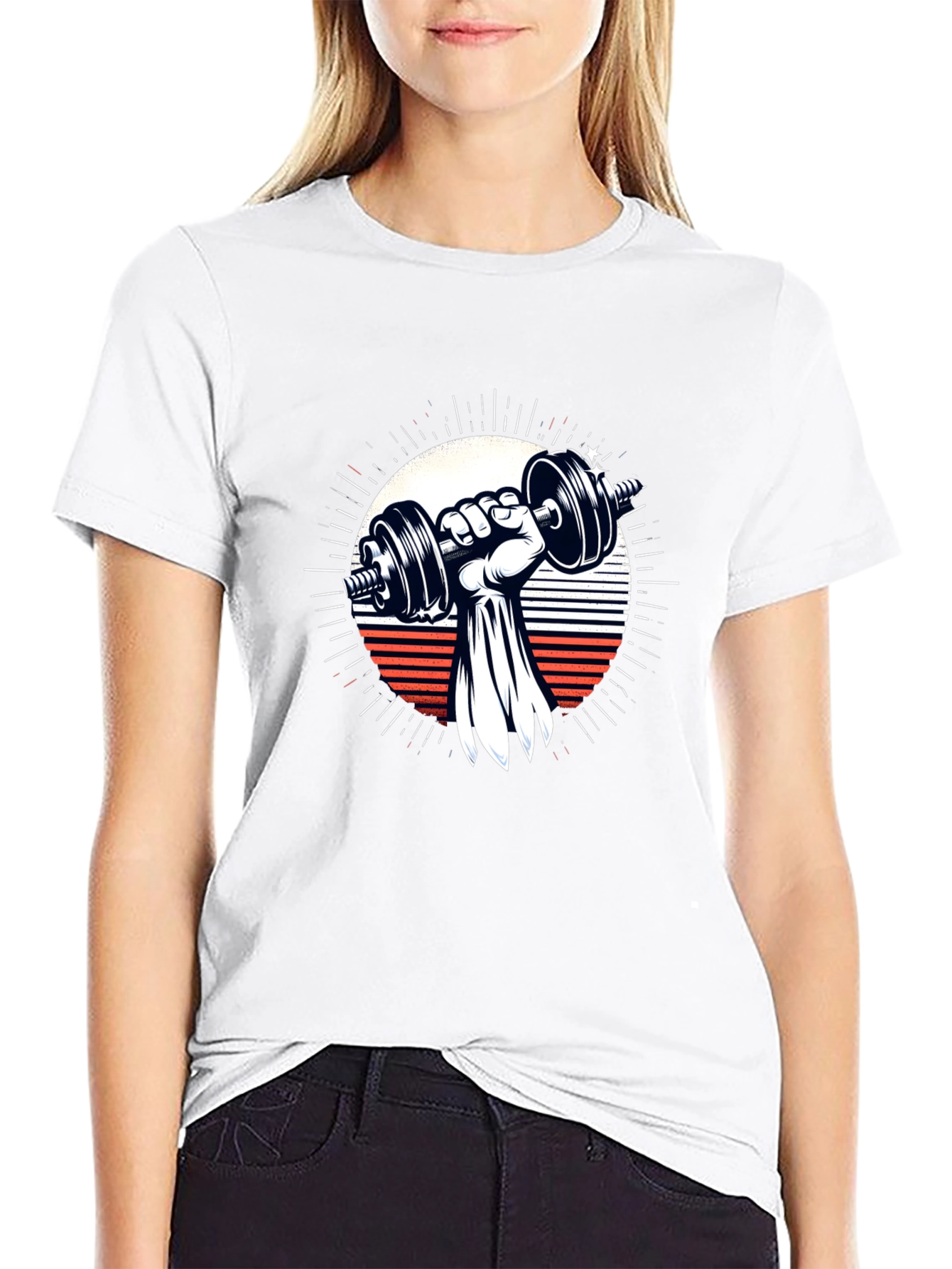 Weightlifting Graphic Tee - Power & Style!