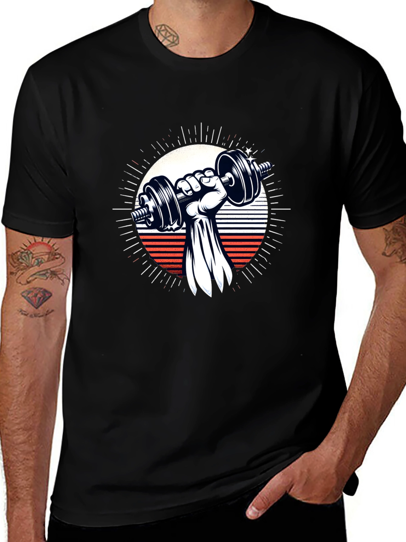 Weightlifting Graphic Tee - Power & Style!