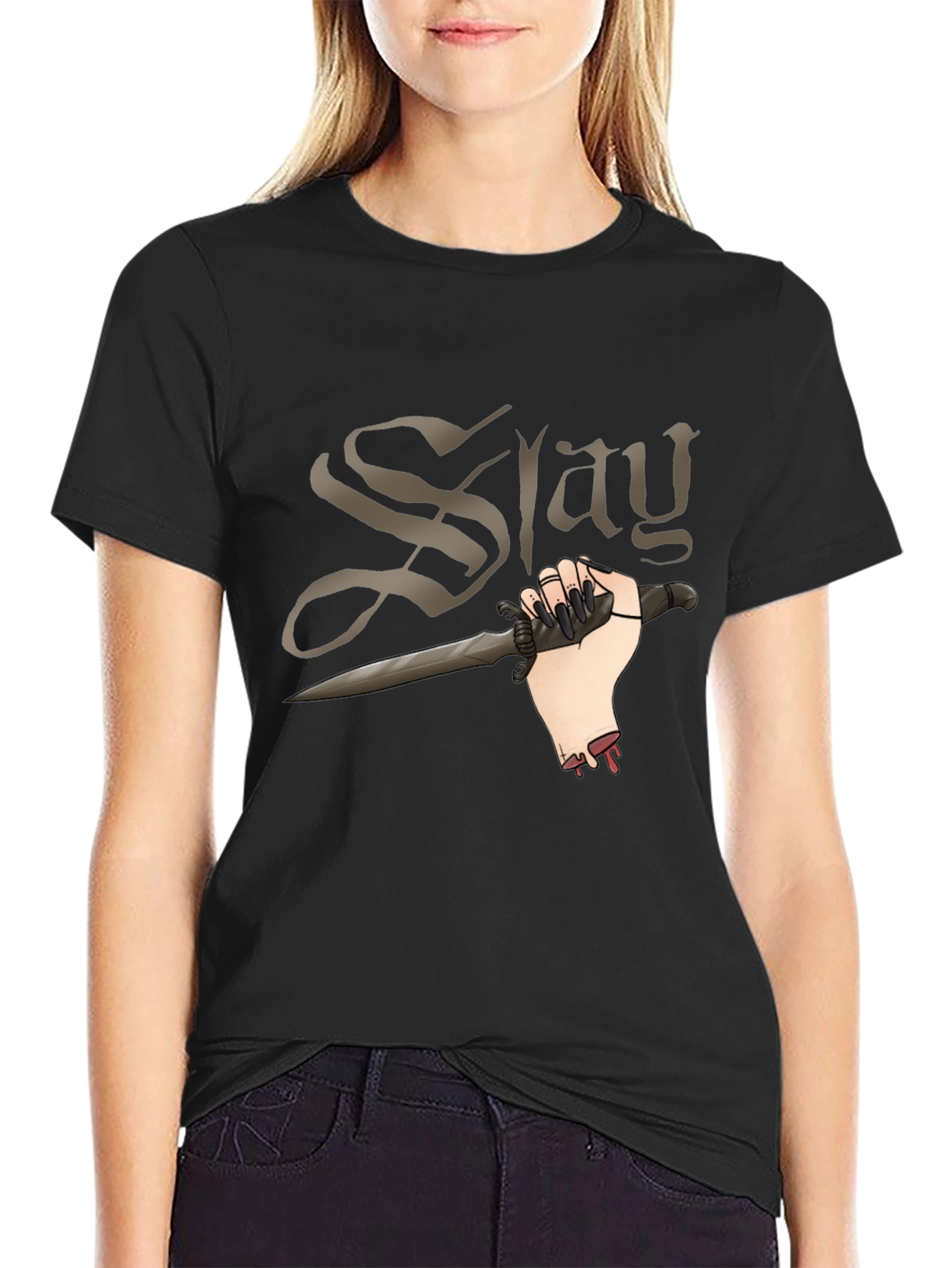 Slay Graphic T-Shirt - Black
