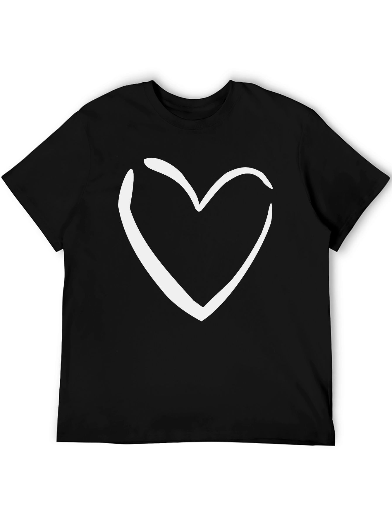 Heart Graphic Black Tee