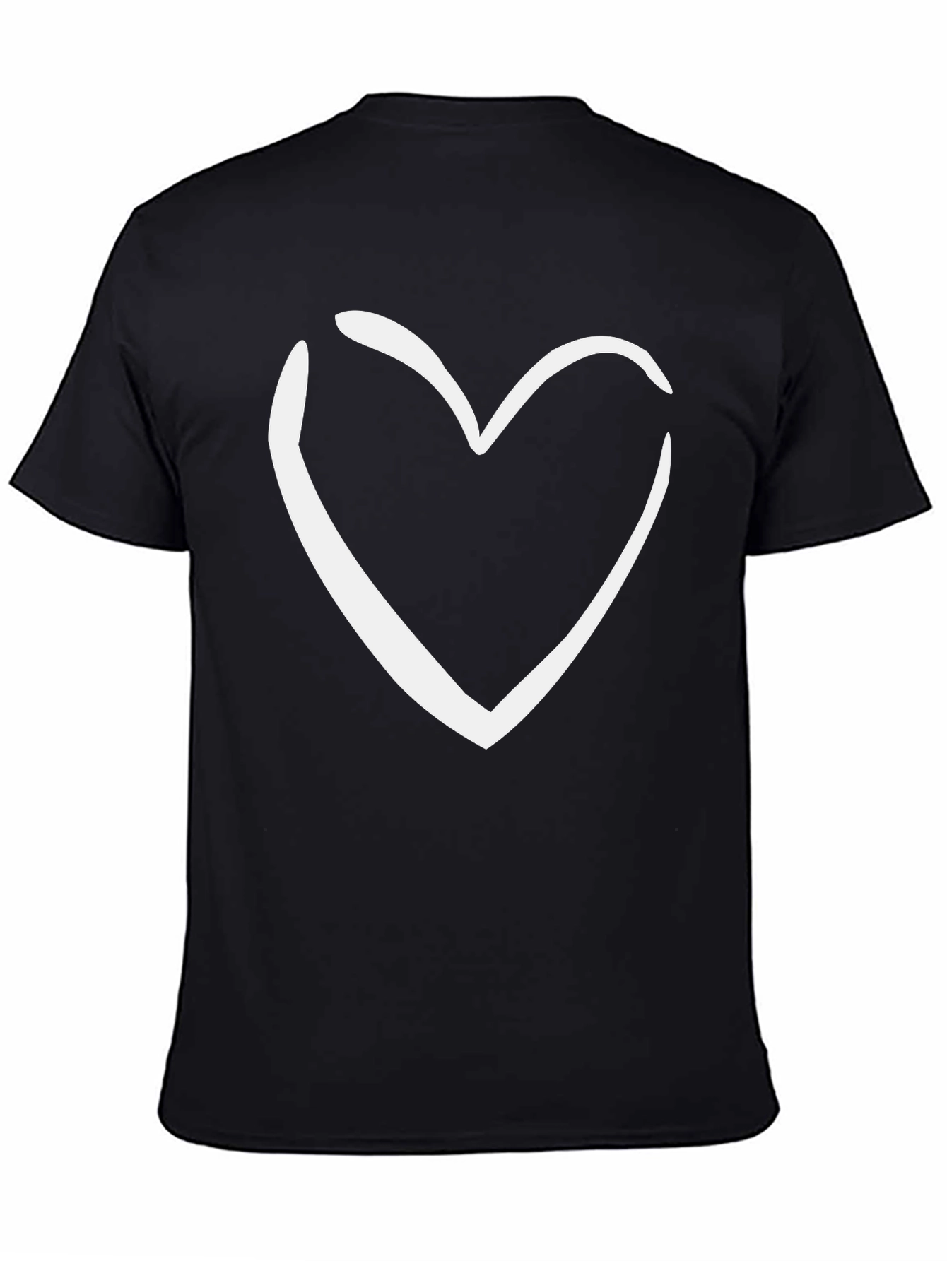 Heart Graphic Black Tee