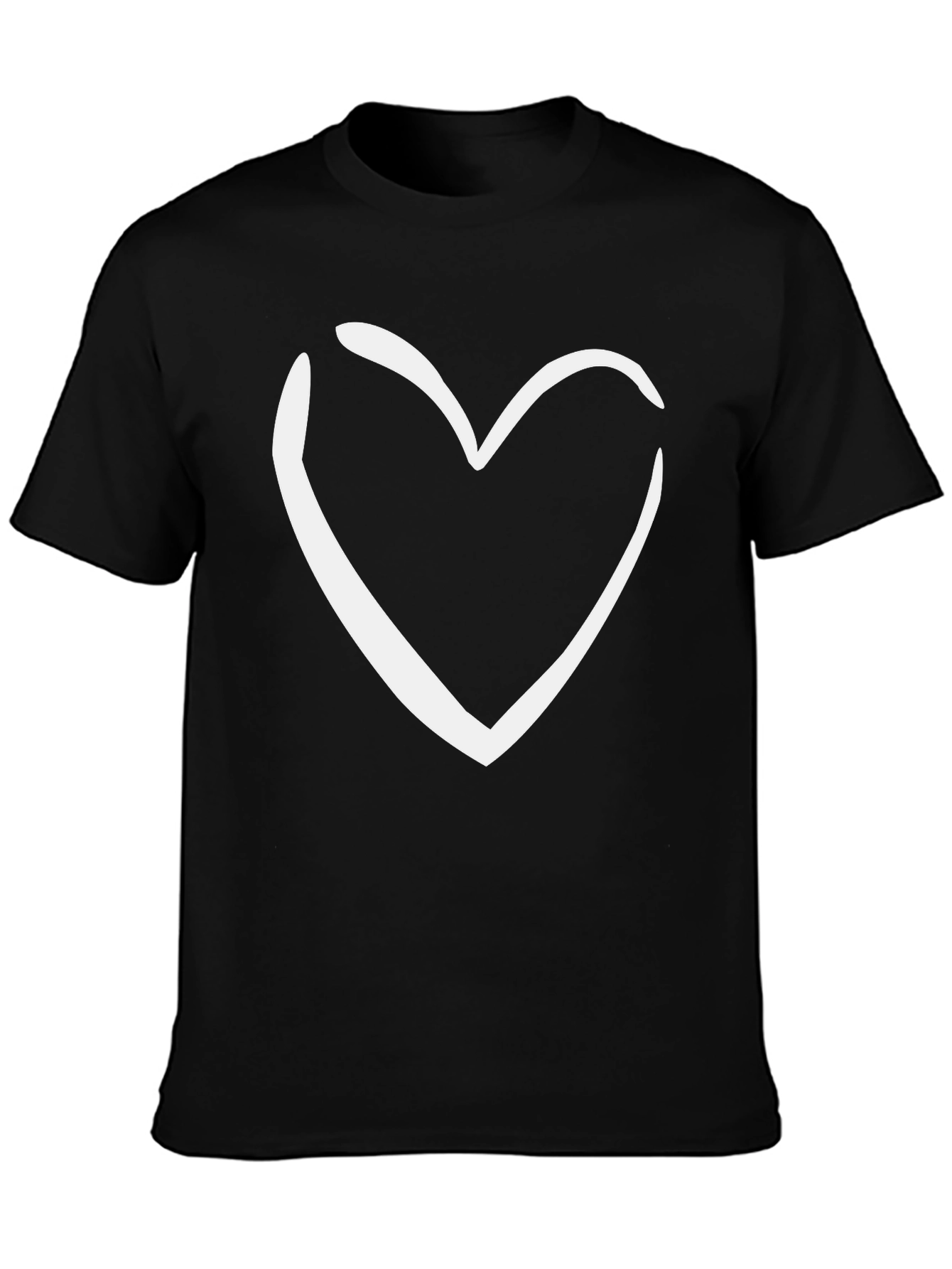 Heart Graphic Black Tee
