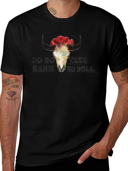 Do No Harm Take No Bull Graphic Tee - Black