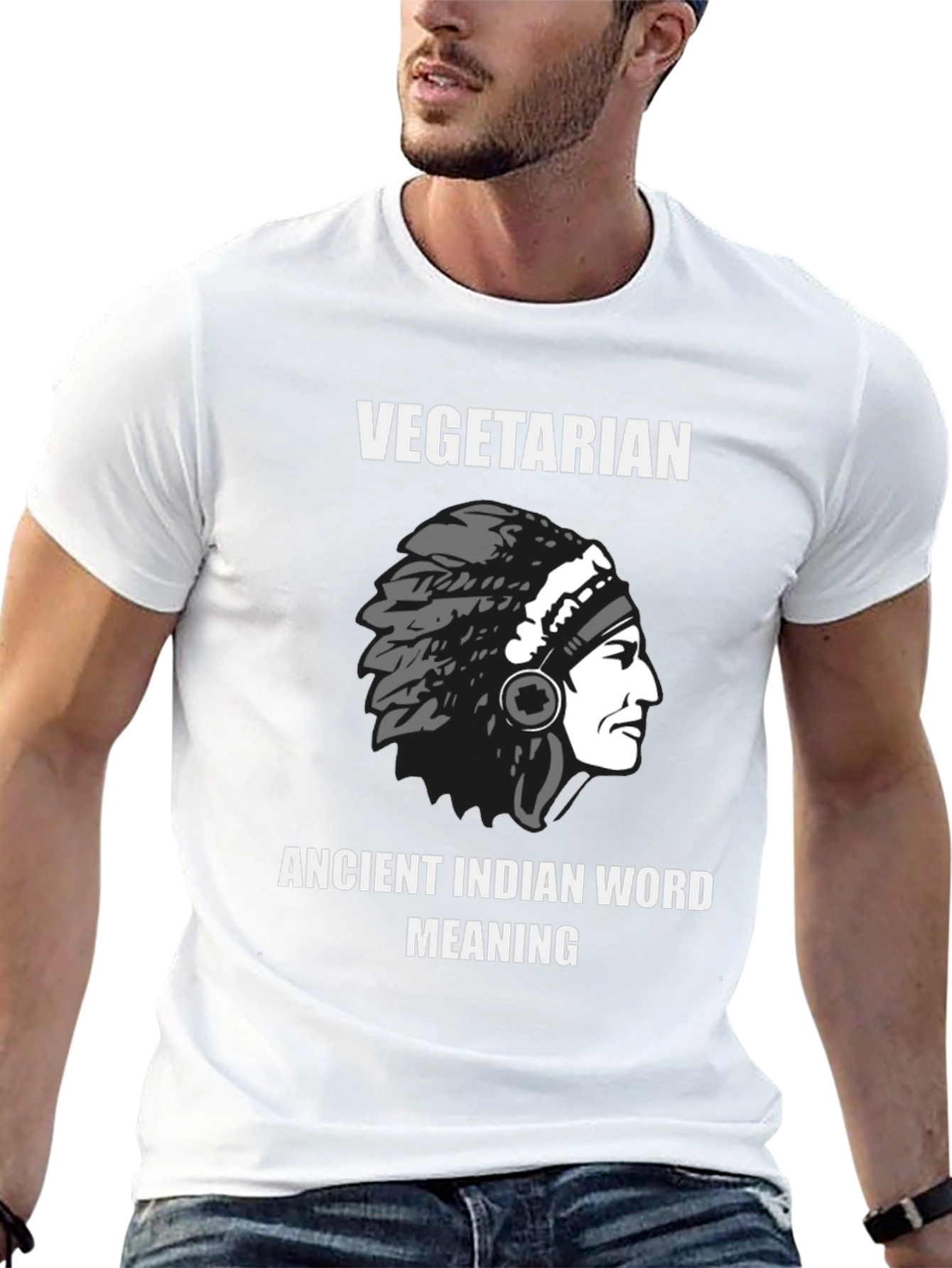 Vegetarian Ancient Indian Meaning T-Shirt