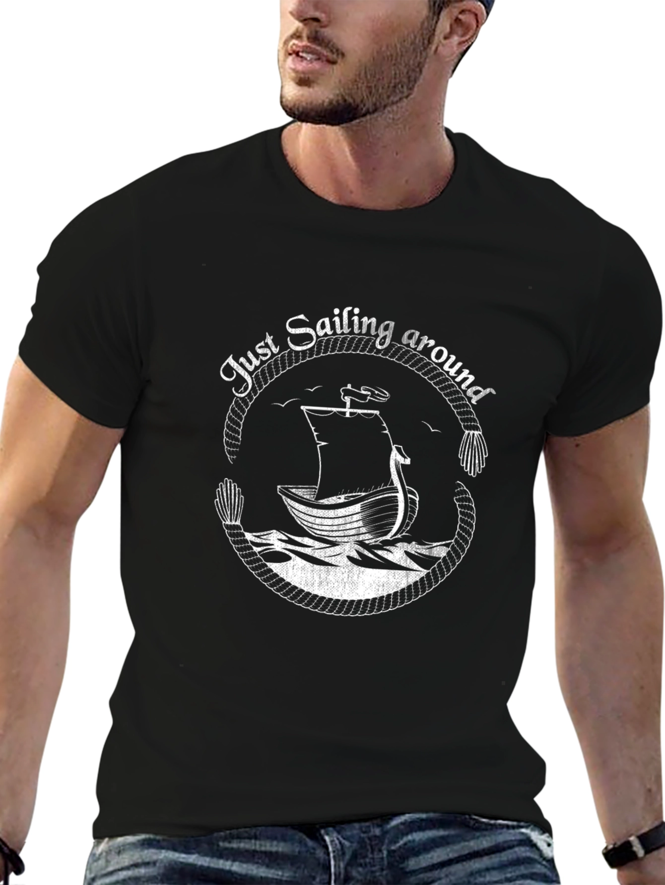 Nautical Sailing T-Shirt - Just Sailing Around