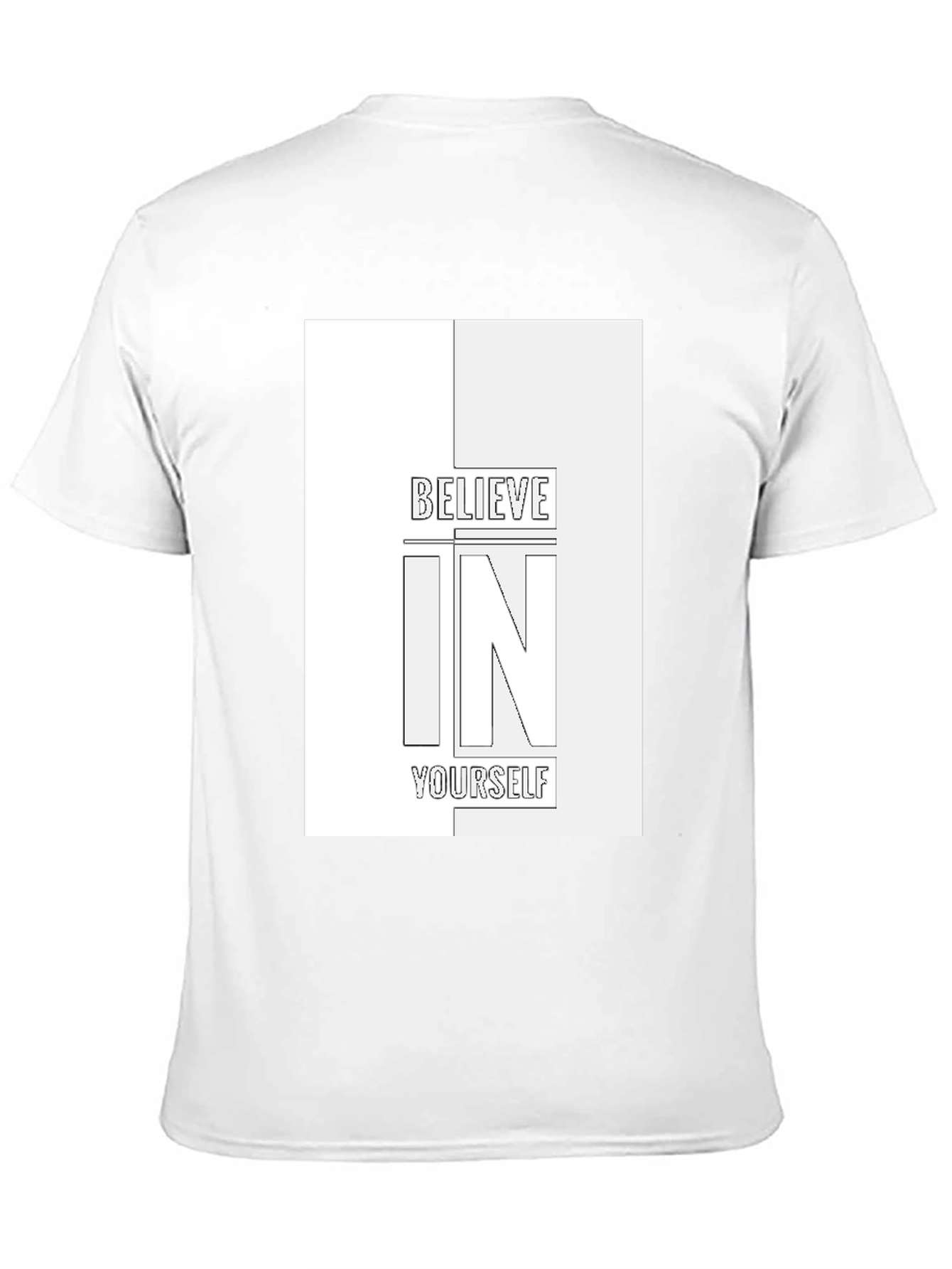 Believe In Yourself Graphic Tee - Black Cotton