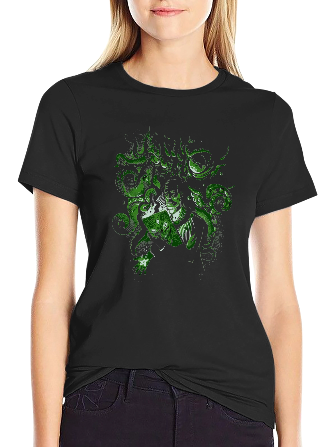 Cthulhu Graphic T-Shirt - Mens Black Tee