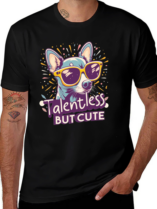 Talentless But Cute Dog Graphic T-Shirt
