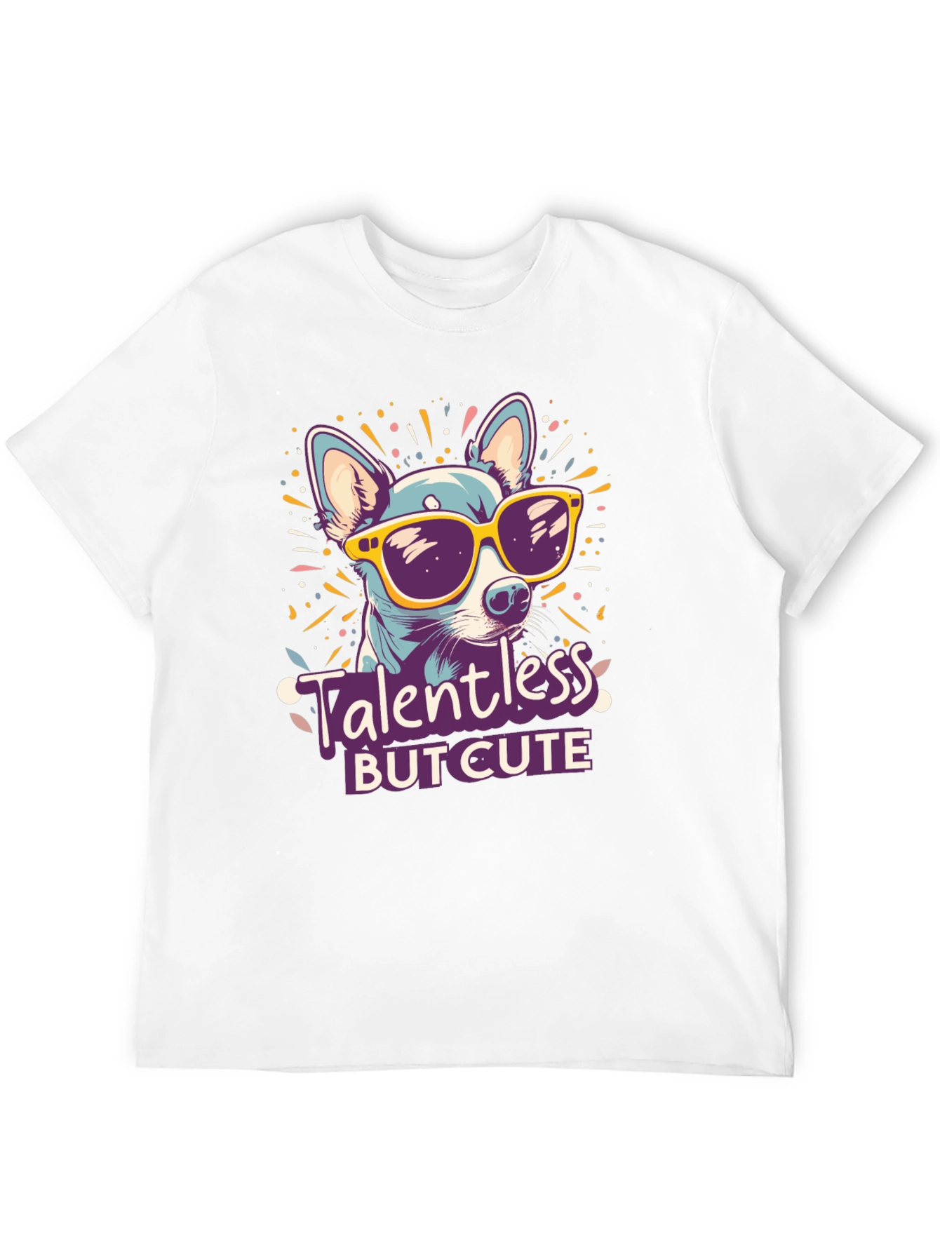 Talentless But Cute Dog Graphic T-Shirt