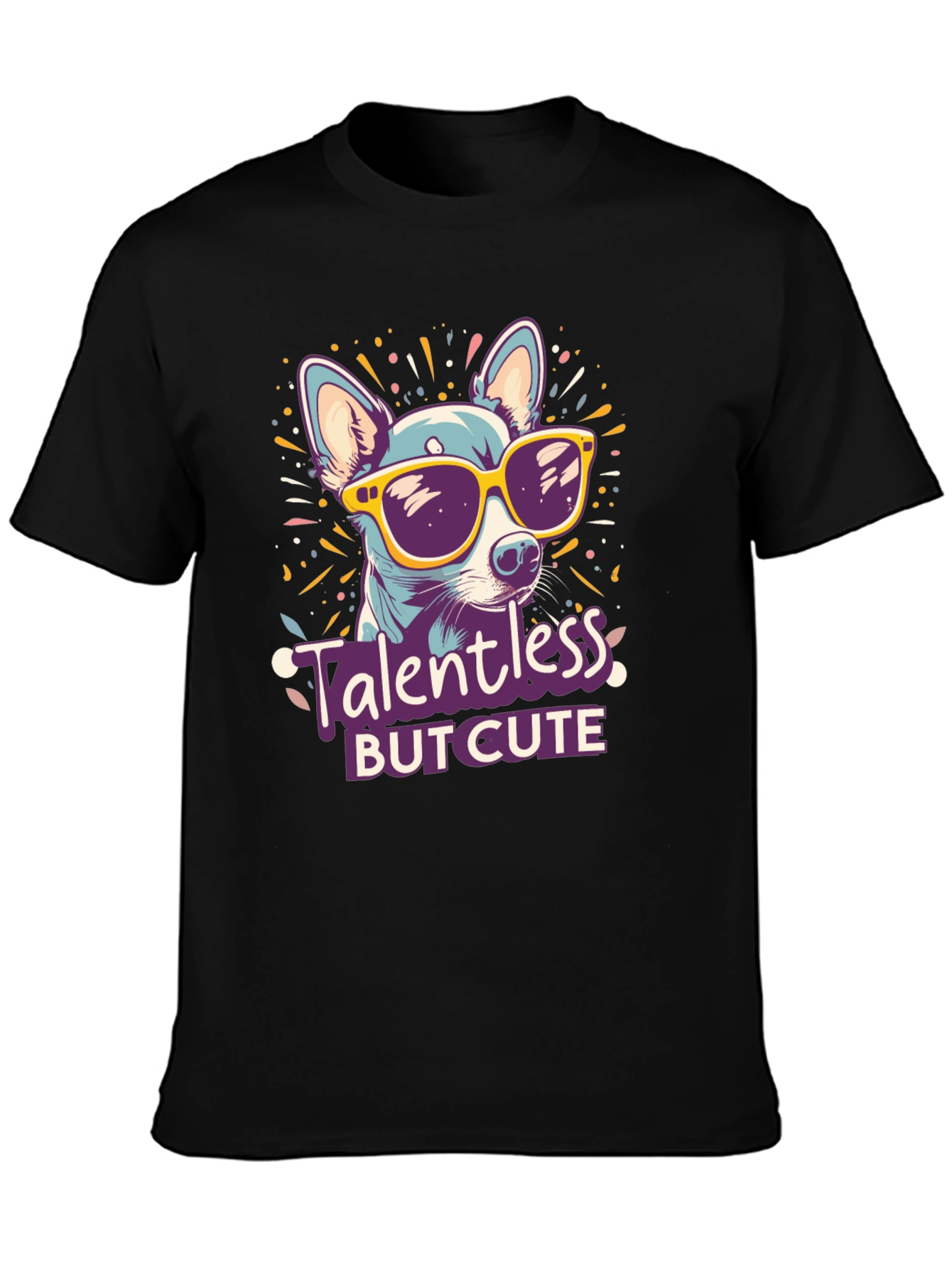 Talentless But Cute Dog Graphic T-Shirt