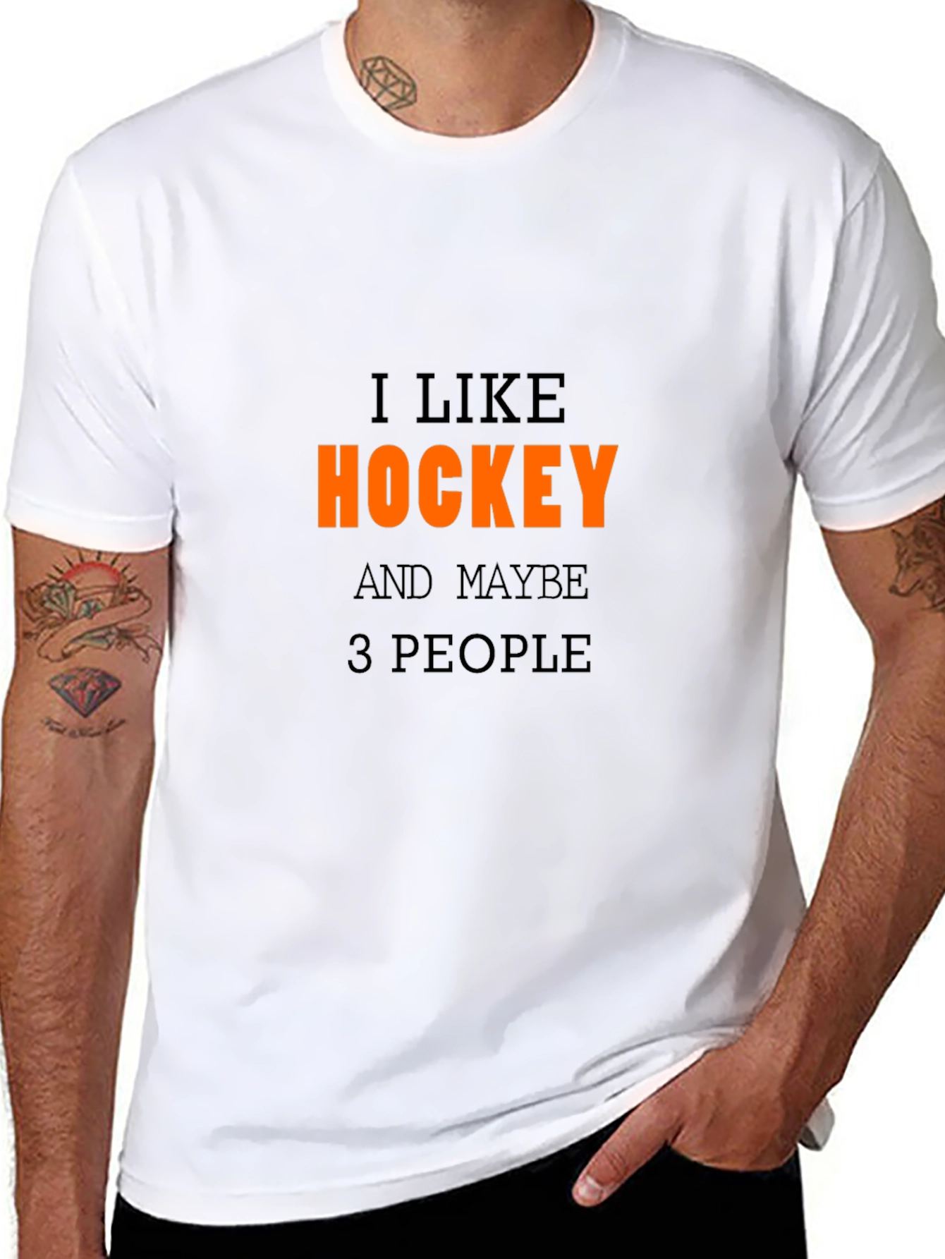 I Like Hockey T-Shirt - Funny Novelty Tee