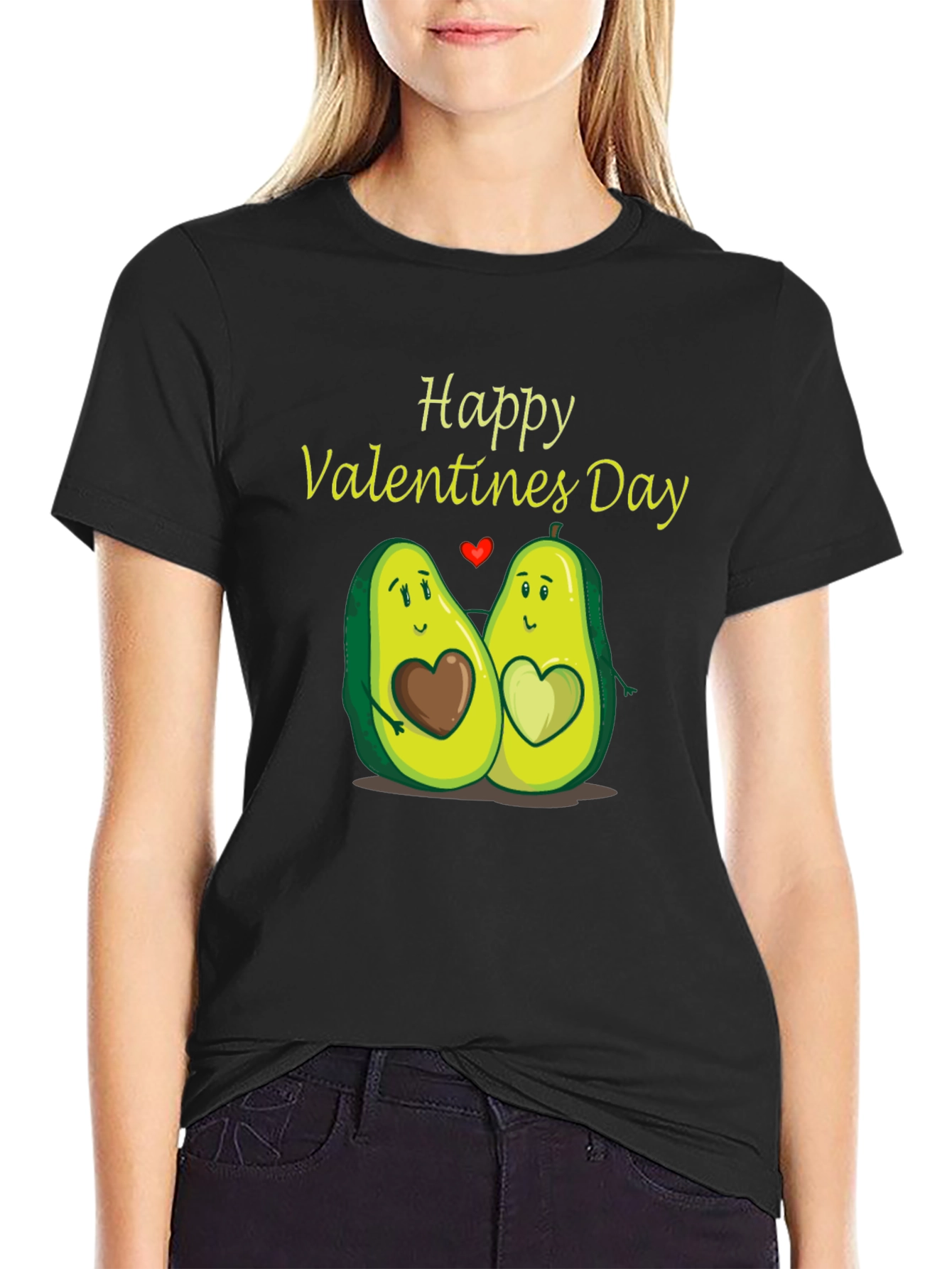 Happy Valentines Day Avocado Couple T-Shirt