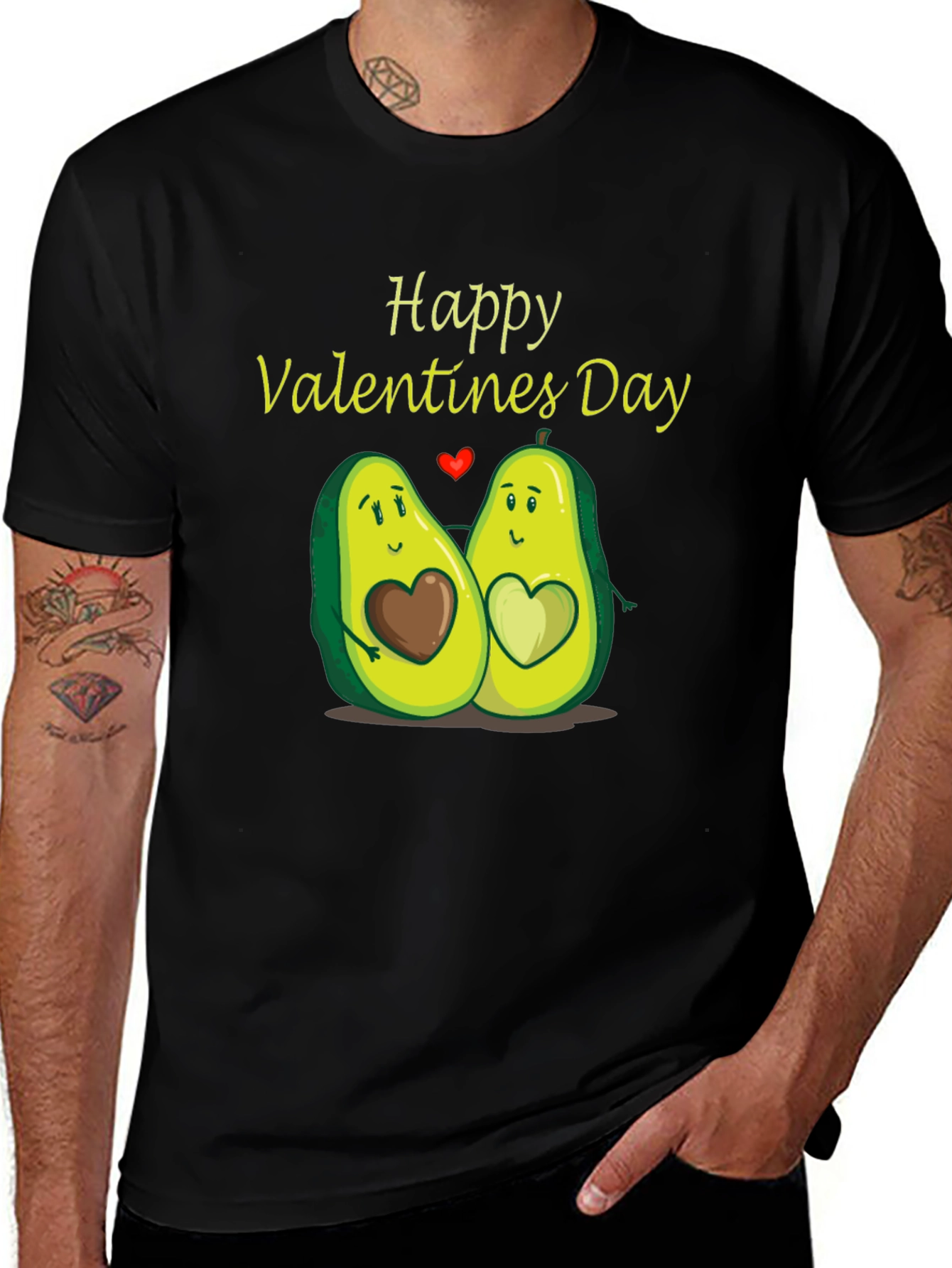 Happy Valentines Day Avocado Couple T-Shirt