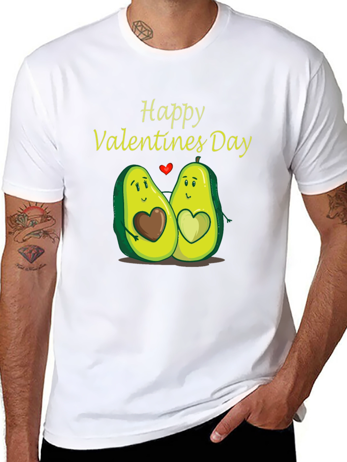 Happy Valentines Day Avocado Couple T-Shirt
