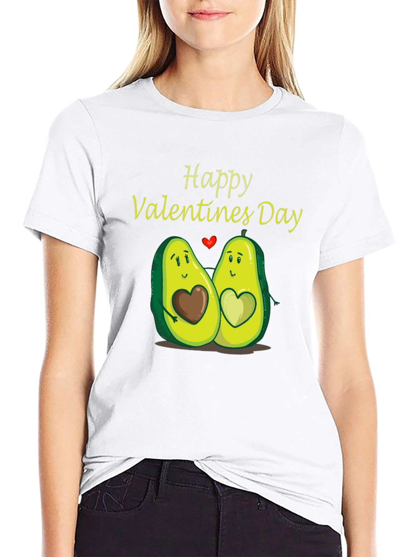 Happy Valentines Day Avocado Couple T-Shirt