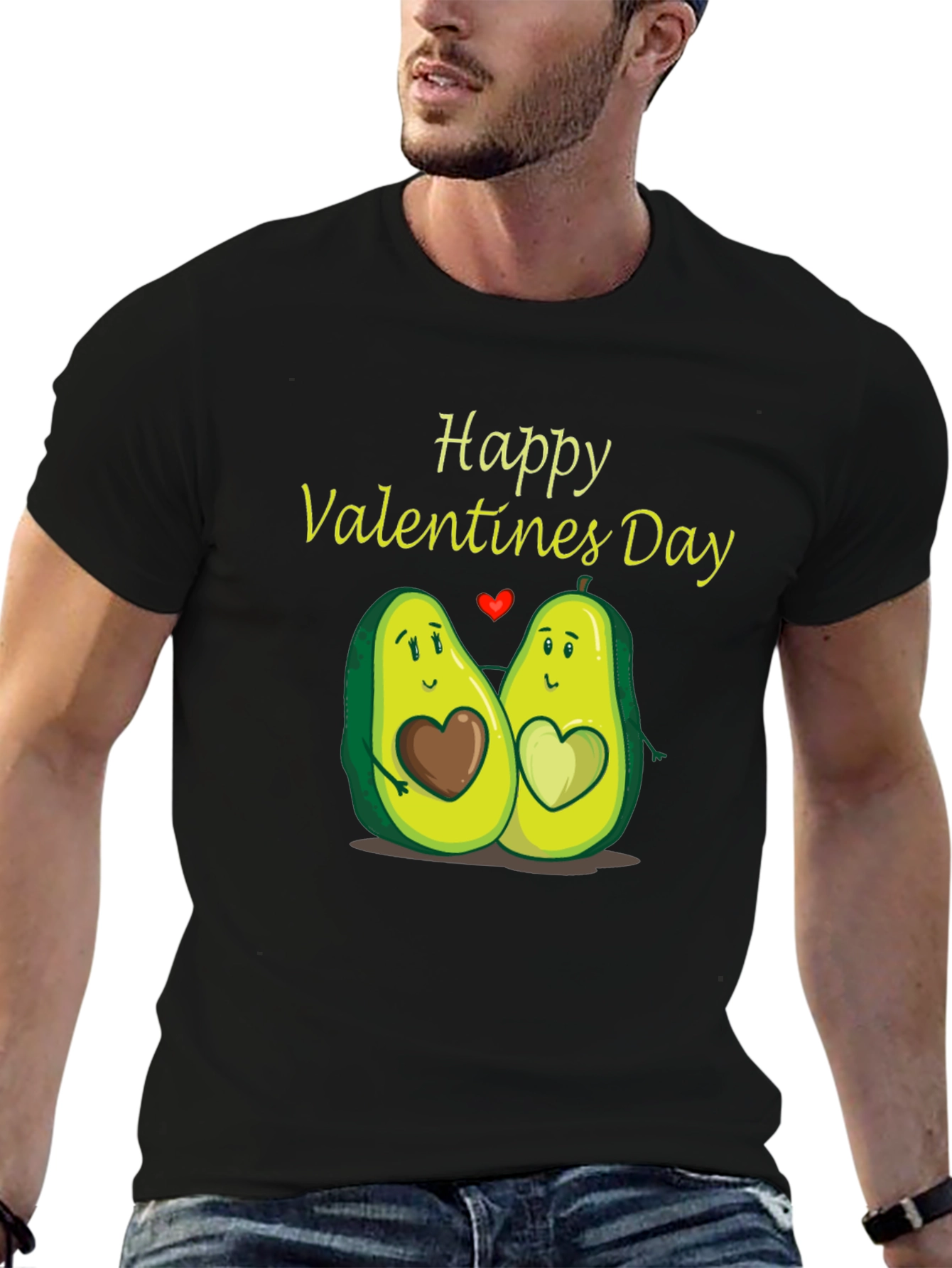 Happy Valentines Day Avocado Couple T-Shirt