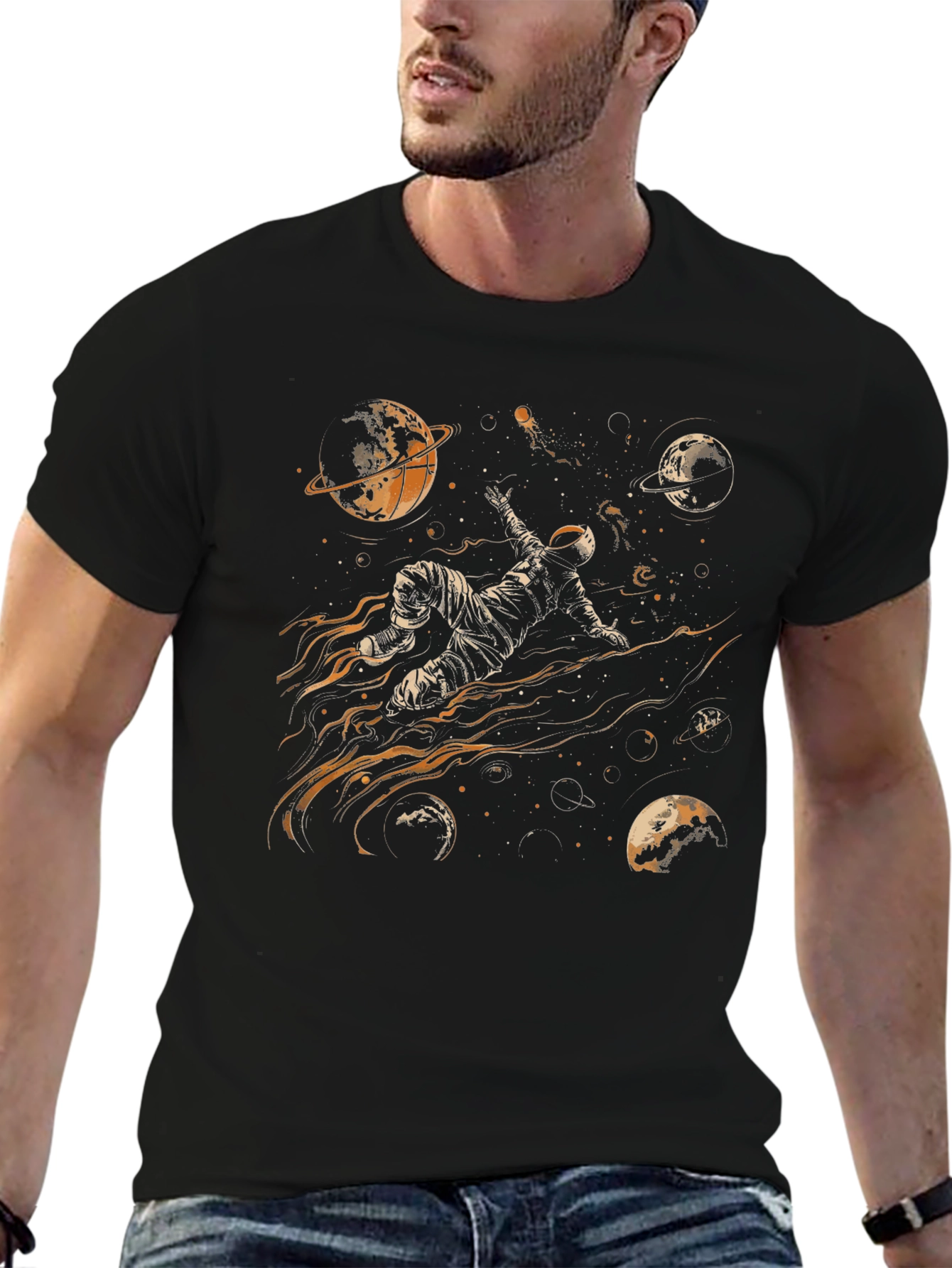 Astronaut Space Graphic T-Shirt