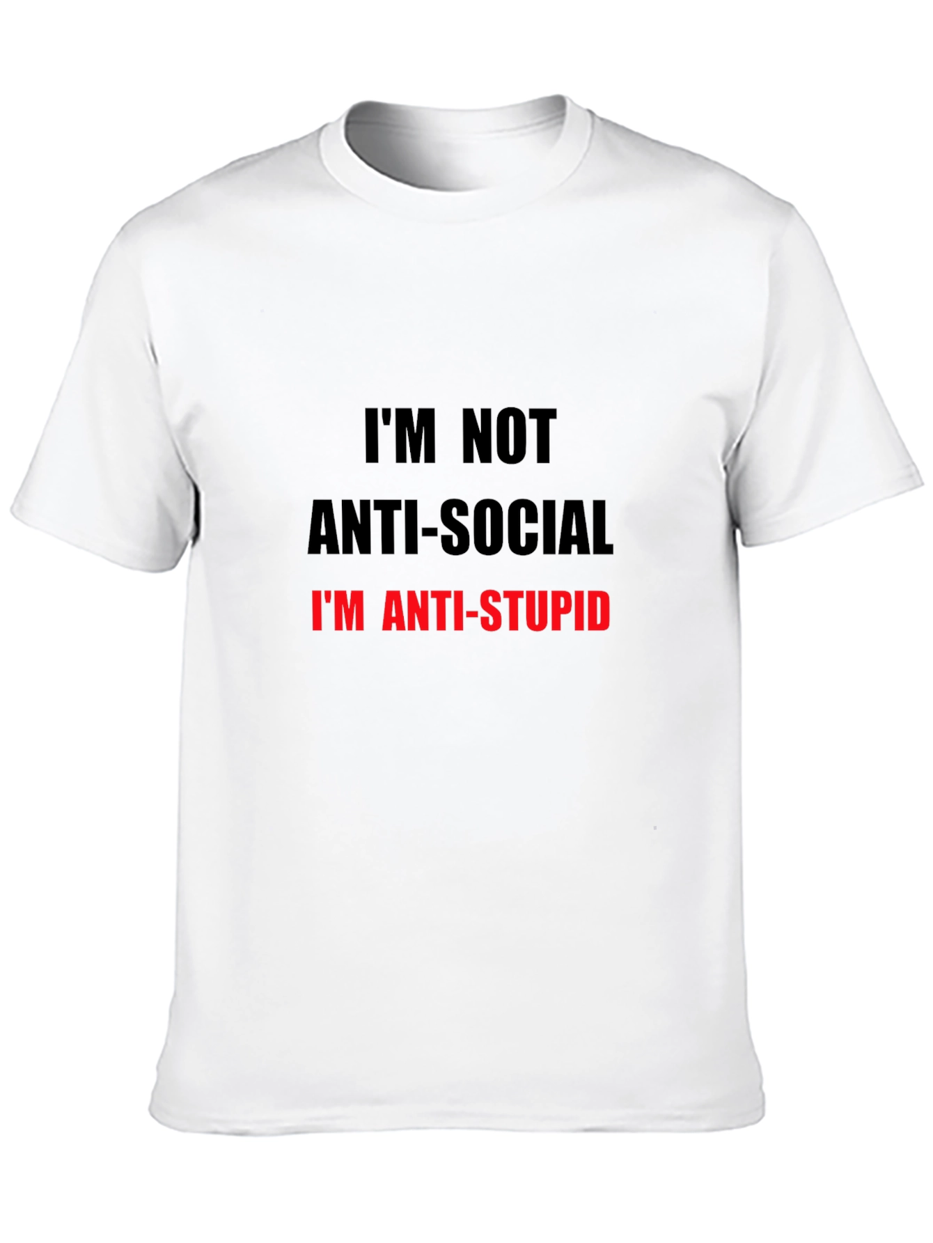 Anti-Stupid Graphic Tee - Black