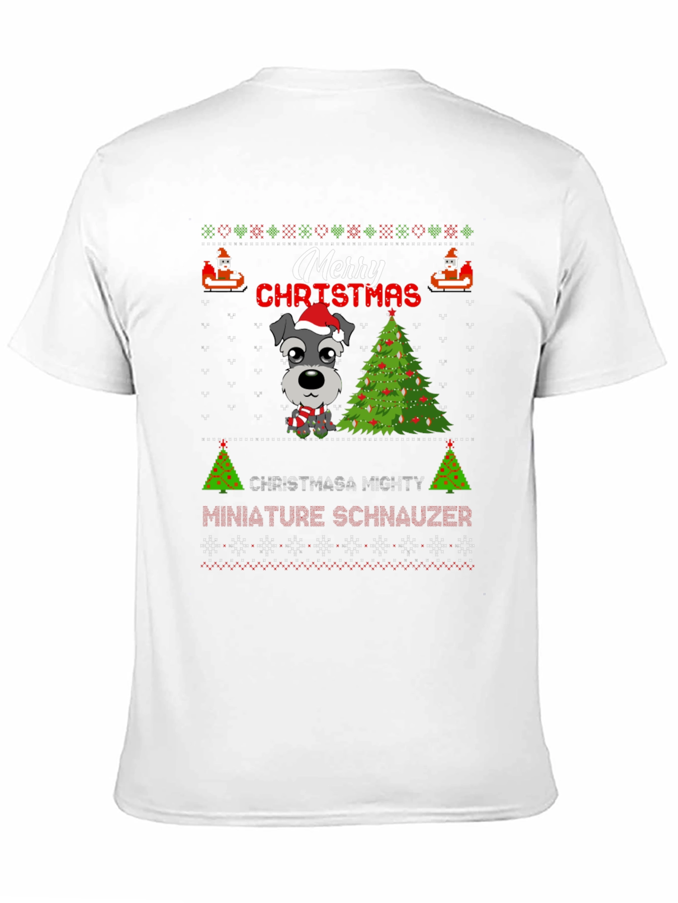 Merry Christmas Miniature Schnauzer T-Shirt