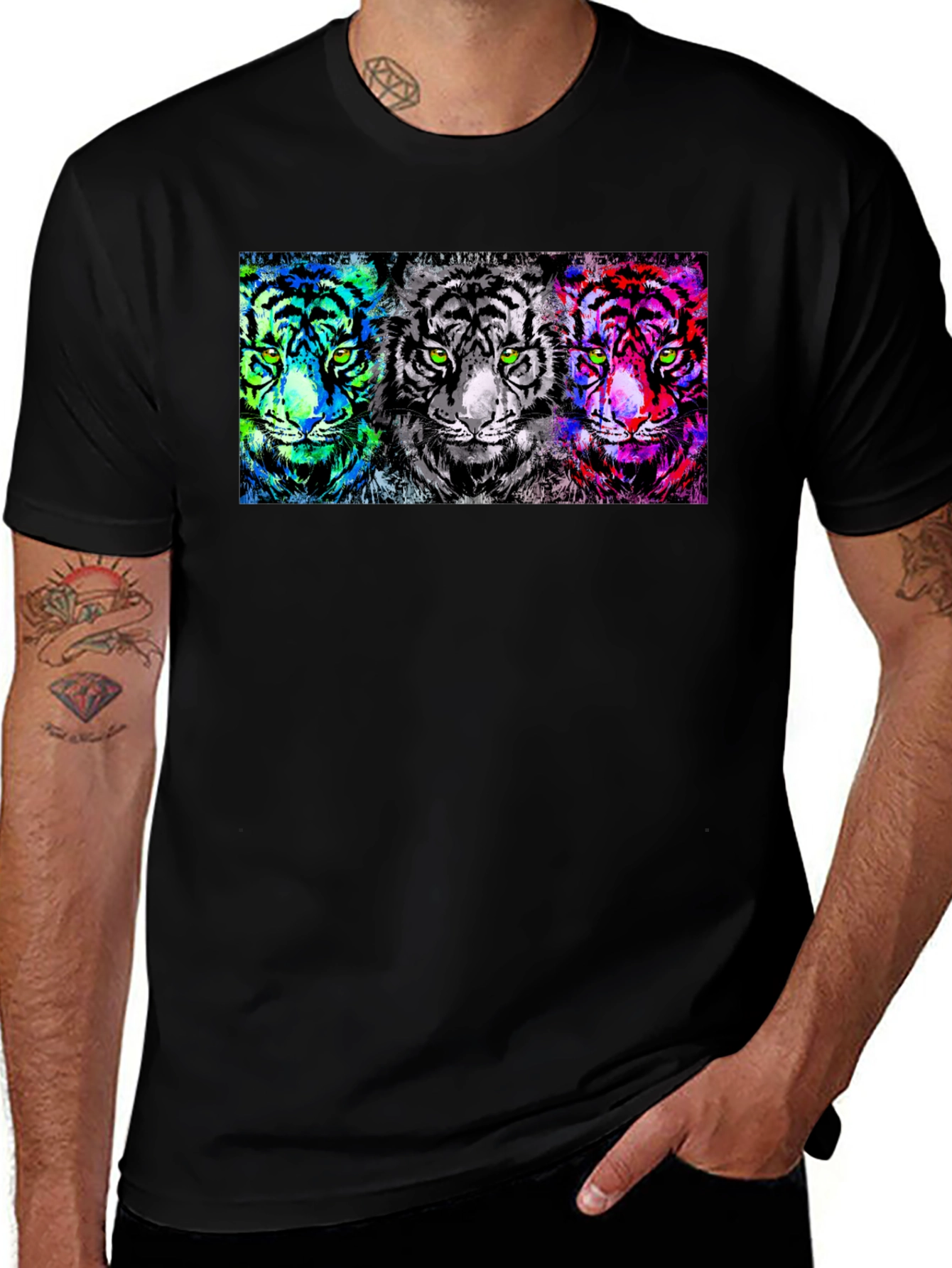 Neon Tiger Trio Graphic Tee